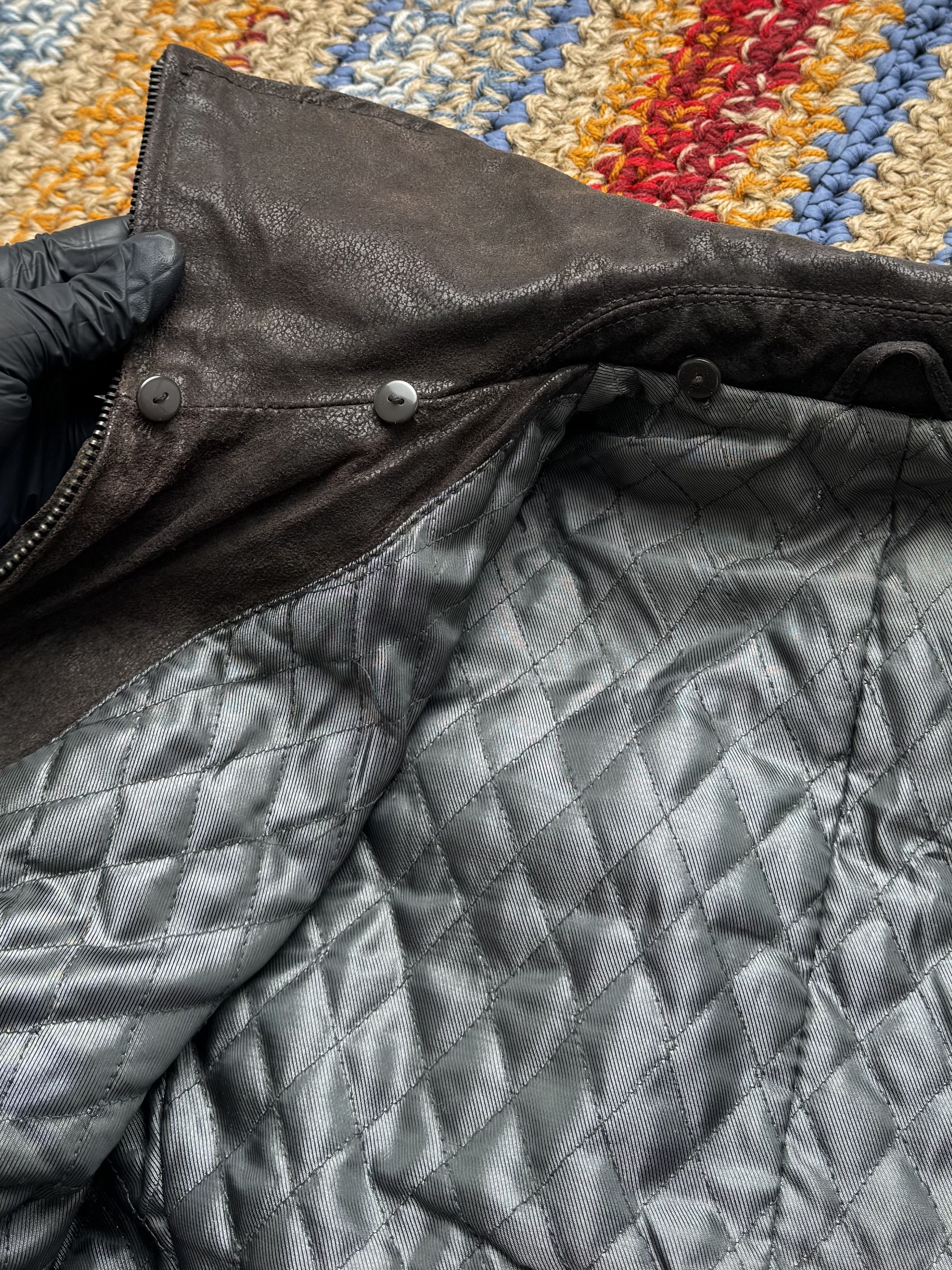 Vintage Vintage Cropped Real Leather Jacket (E4) Size L / US 10 / IT 46 - 8 Thumbnail