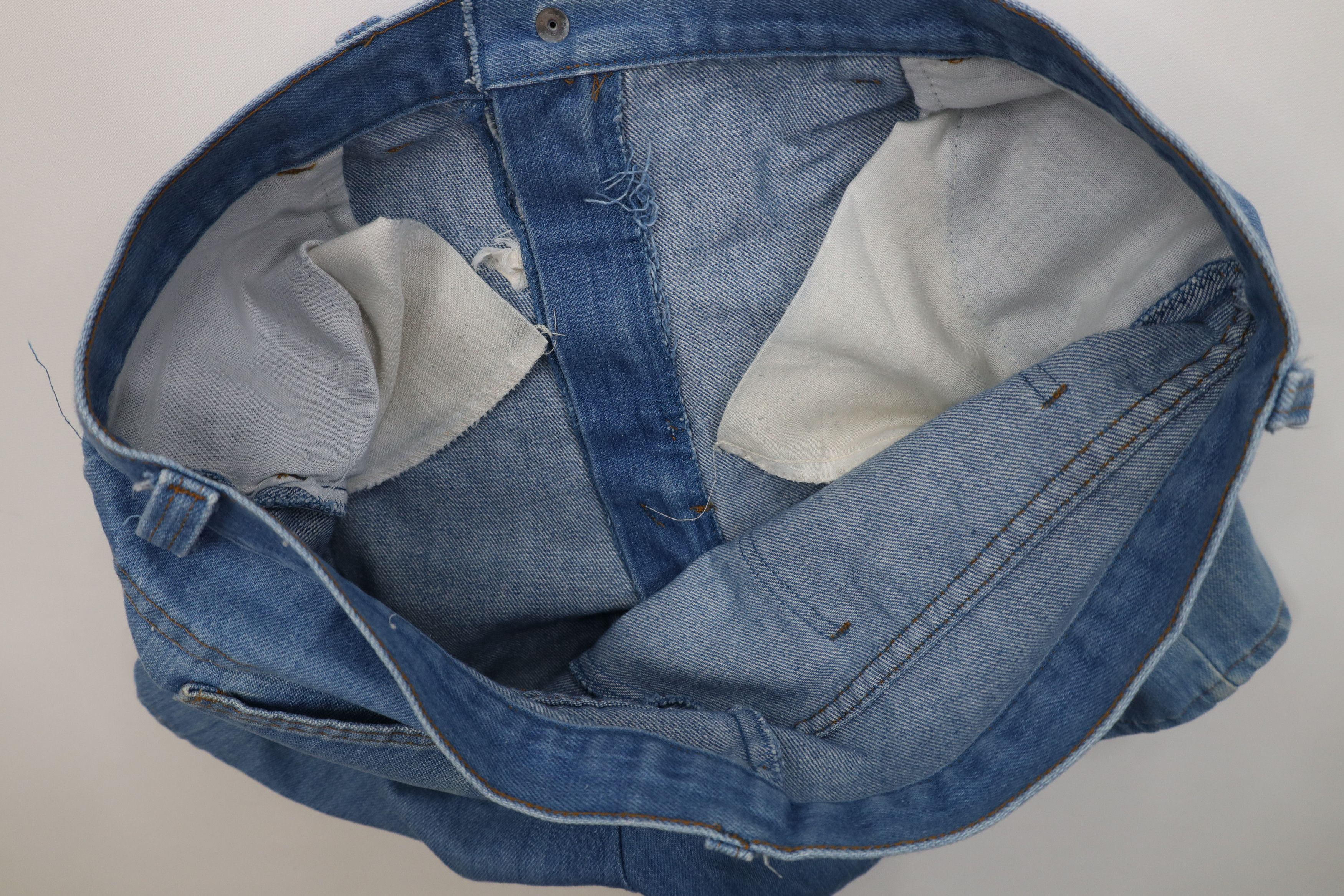 Vintage Vintage 70s Streetwear Above Knee Denim Jean Short USA Size US 36 / EU 52 - 10 Thumbnail
