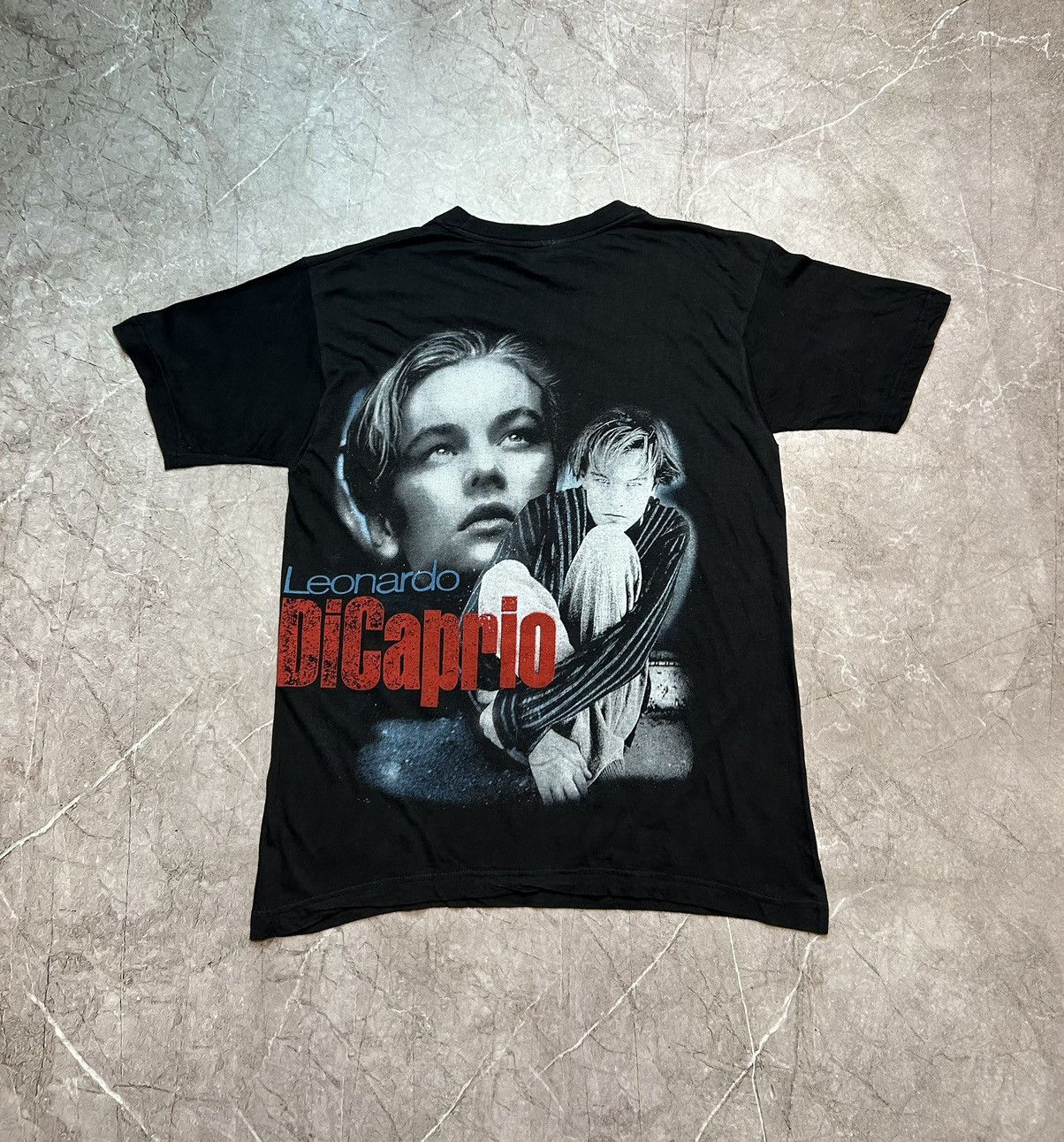 Vintage Leonardo DiCaprio 90s 98 Titanic Vintage Bootleg T-Shirt Size US L / EU 52-54 / 3 - 2 Thumbnail