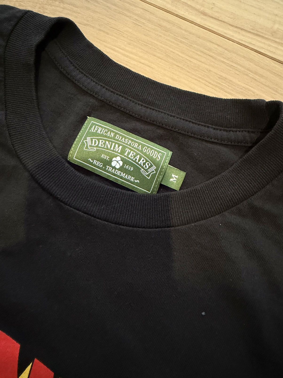 DENIM TEARS Denim Tears Stan Tee 'Black' Size US M / EU 48-50 / 2 - 4 Thumbnail