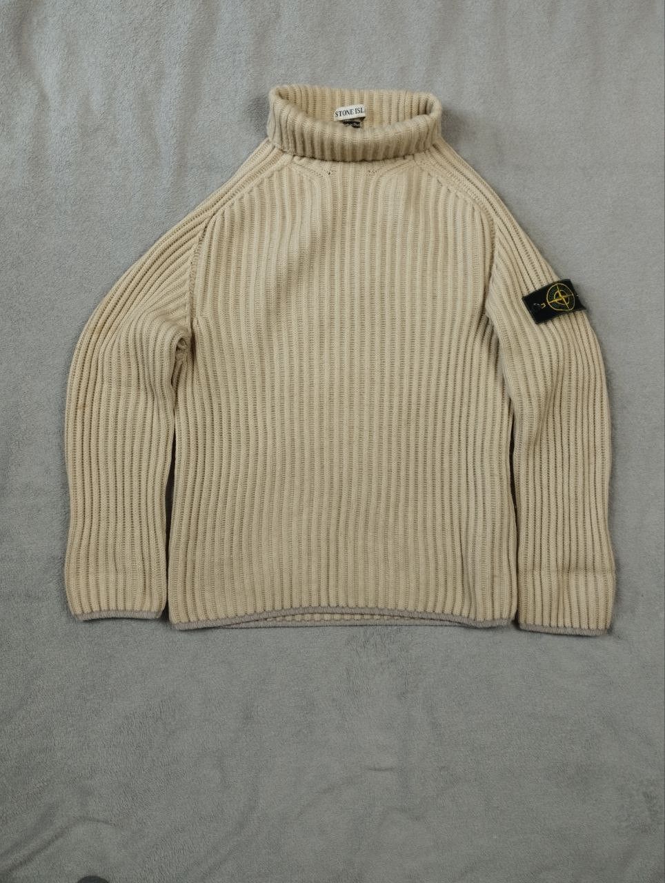 image of Vintage Stone Island Sweater 1997' | Size M/l in Beige, Men's