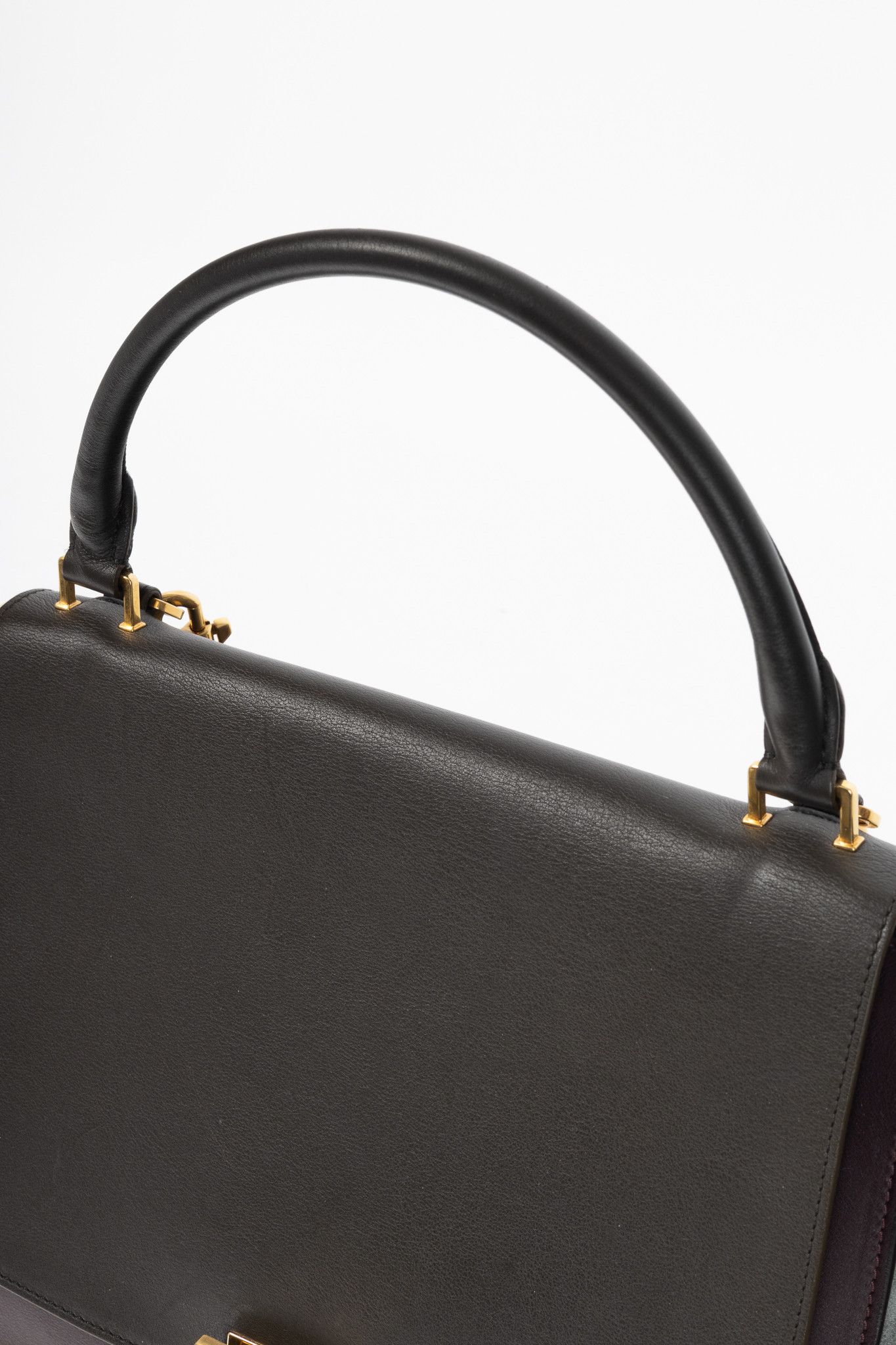 Celine Celine Trapeze Medium Leather & Suede Tote Size ONE SIZE - 9 Thumbnail