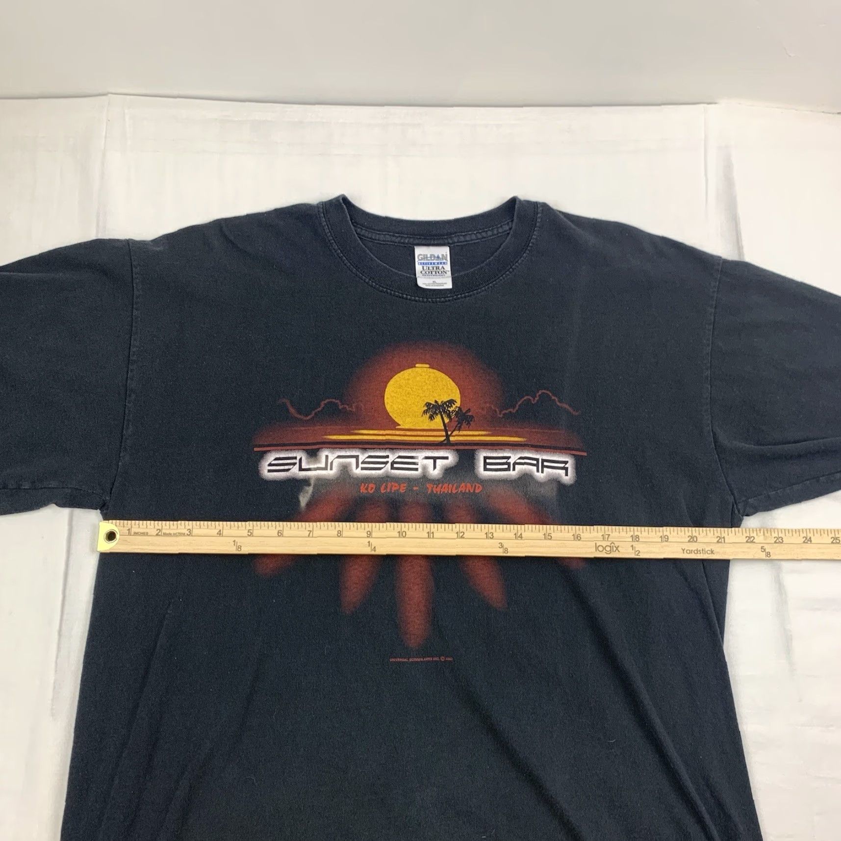 Gildan Vintage Sunset Bar Thailand Shirt Adult XL Blaxk Outdoors Nature Grunge Y2K Size US XL / EU 56 / 4 - 7 Thumbnail