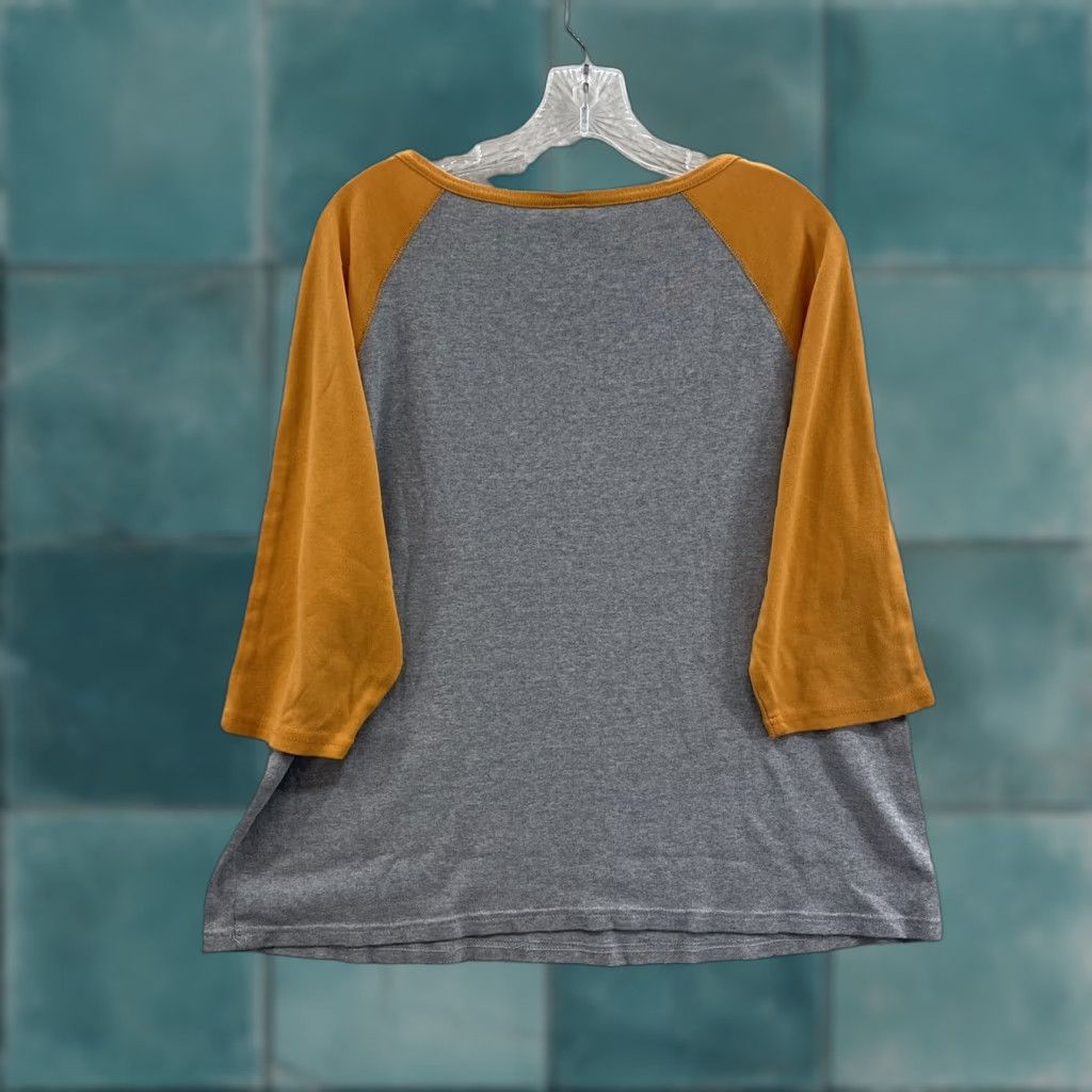 Vintage VINTAGE 90s Y2K Shirt 2X Women Grey Orange Raglan Baseball Sporty Preppy California Concepts 2XL Shirt Mens Womens Girls? Size XXL / US 16-18 / IT 52-54 - 1 Thumbnail