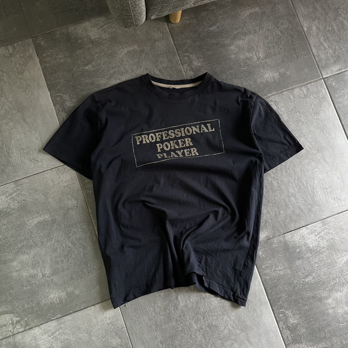 Japanese Brand × Vintage Vintage Professional Poker Player T-shirts Joke Humor Y2K Size US XL / EU 56 / 4 - 3 Thumbnail