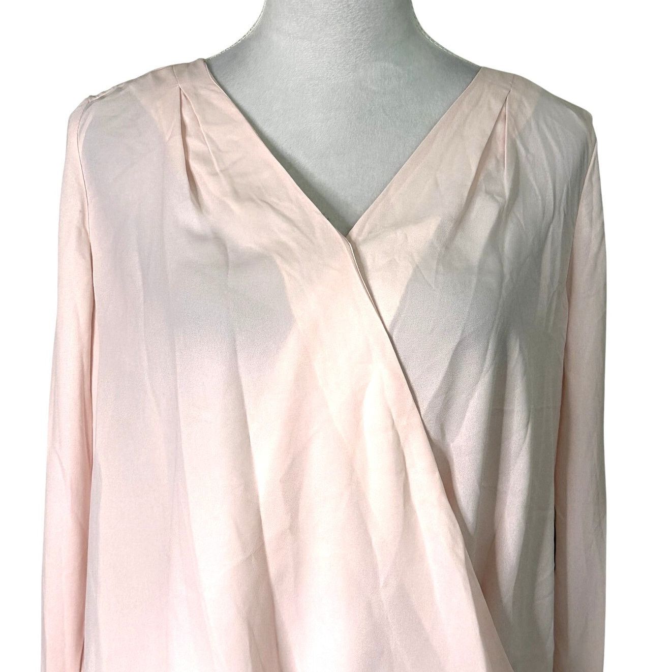 Other Halogen Faux Wrap Blouse Long Sleeves Light Pink Women's M Size M / US 6-8 / IT 42-44 - 3 Thumbnail
