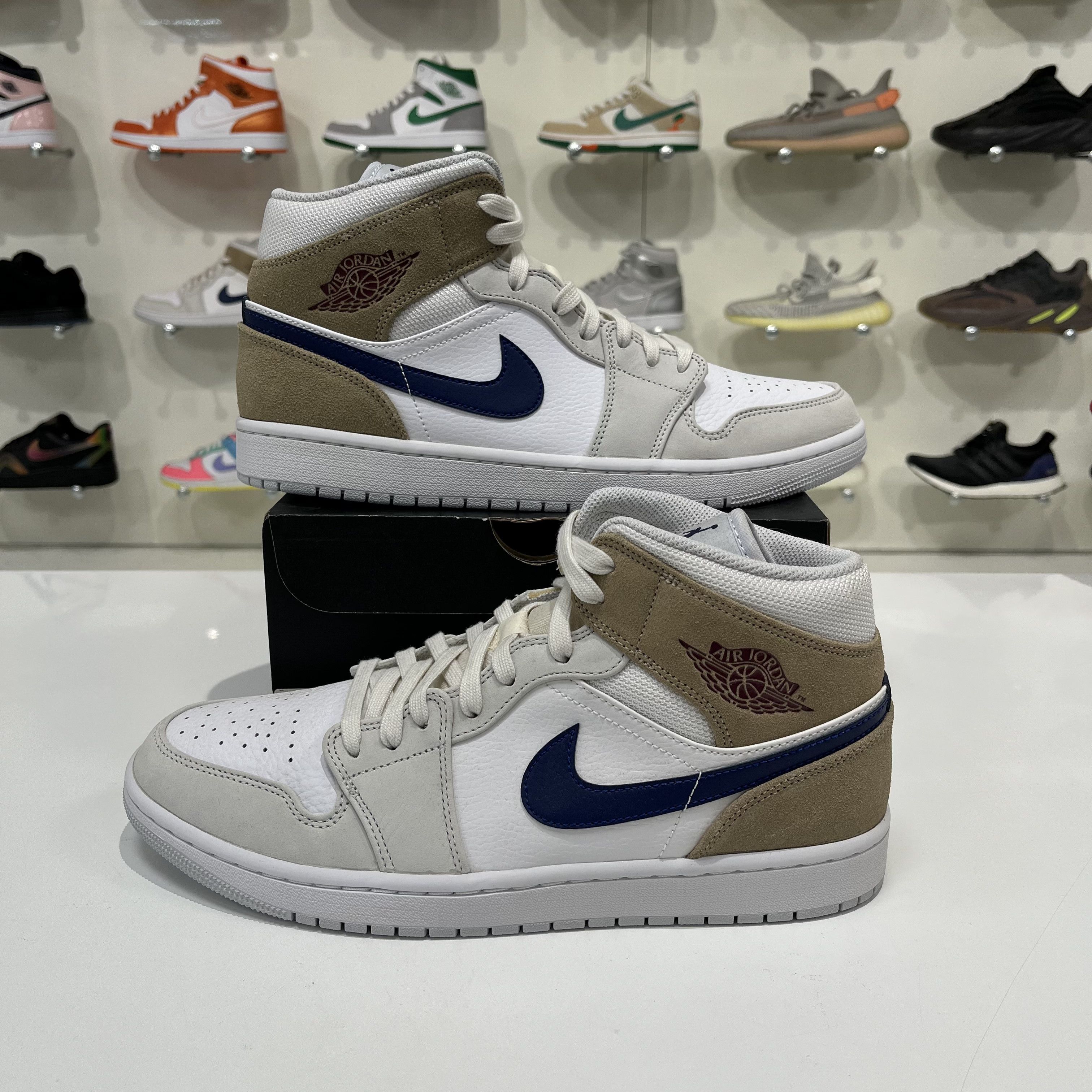 Nike Air Jordan 1 Mid Tan Suede Size US 11 / EU 44 - 1 Thumbnail