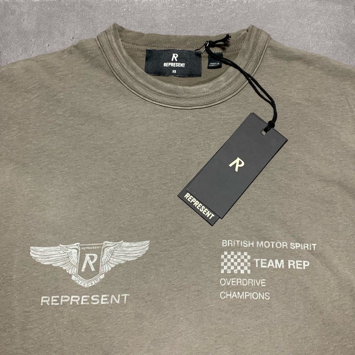 Represent Clo. Represent XS Team Rep Dark Taupe Tee Size US XS / EU 42 / 0 - 3 Thumbnail