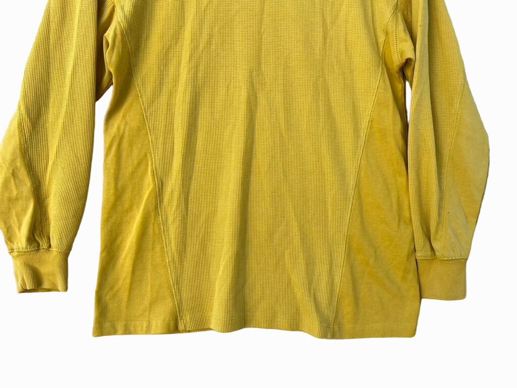Other Wild Fable - Men's Thermal Long Sleeve Henley Shirt - Yellow Size US XS / EU 42 / 0 - 13 Thumbnail