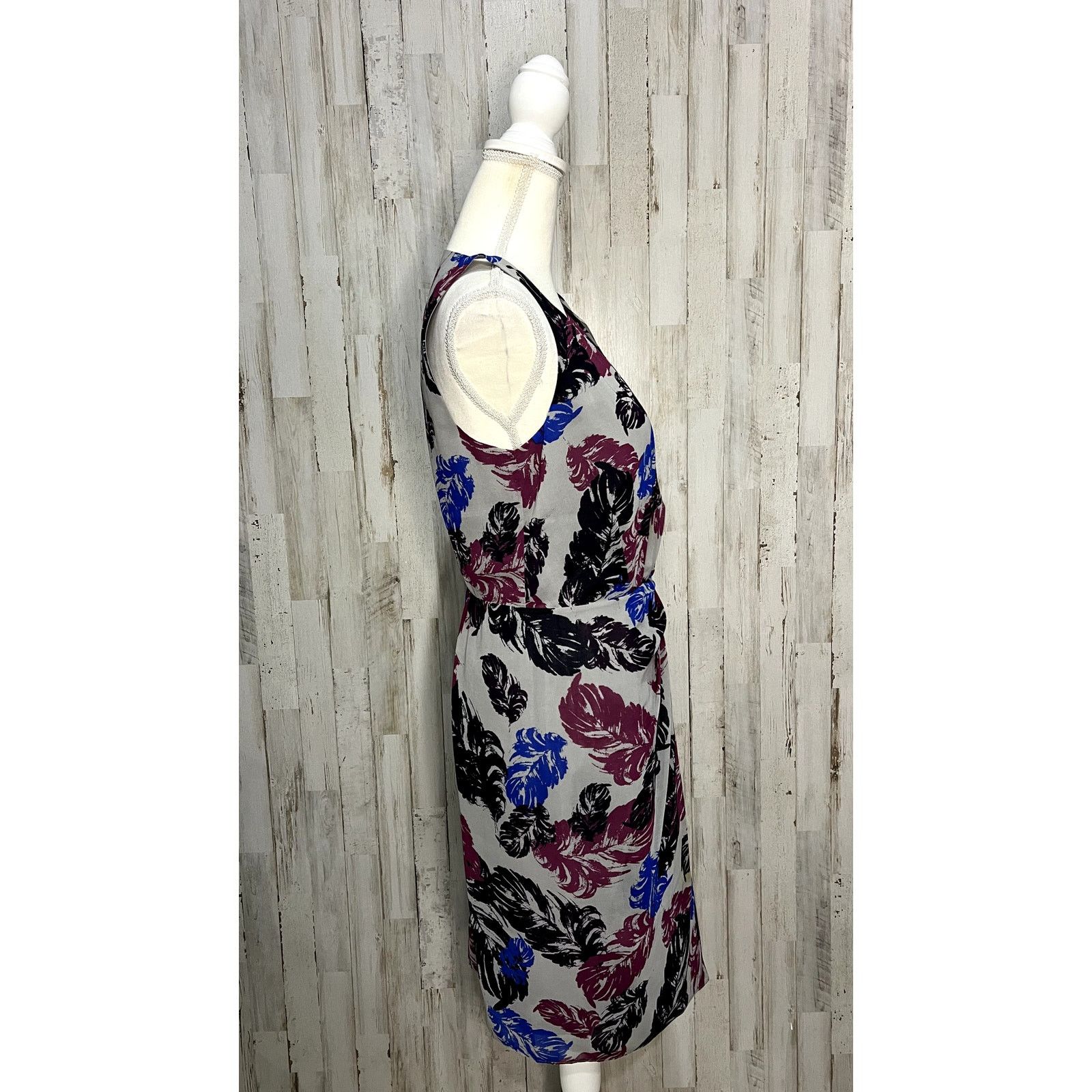 Banana Republic Banana Republic Women's Floral Sleeveless Dress Gray Size 6 Size M / US 6-8 / IT 42-44 - 3 Thumbnail