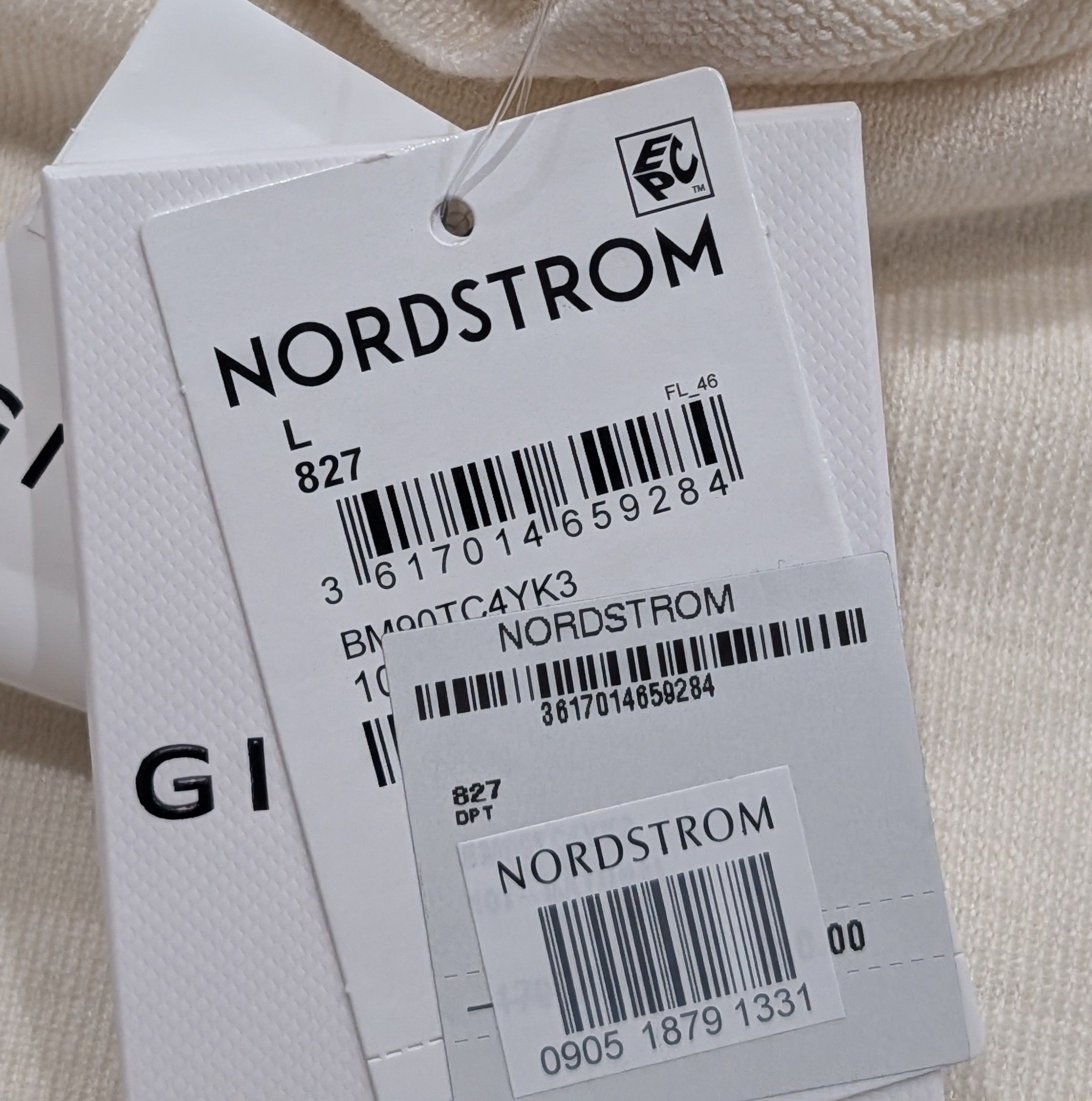 Givenchy GIVENCHY Wool/Silk/Cashmere Turtleneck Sweater Natural Large Size US L / EU 52-54 / 3 - 9 Thumbnail