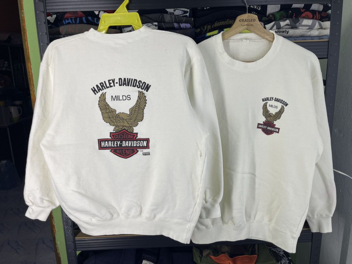 Harley Davidson Vintage 80's Harley Davidson Milds Couple Set Sweatshirt Size US L / EU 52-54 / 3 - 3 Thumbnail