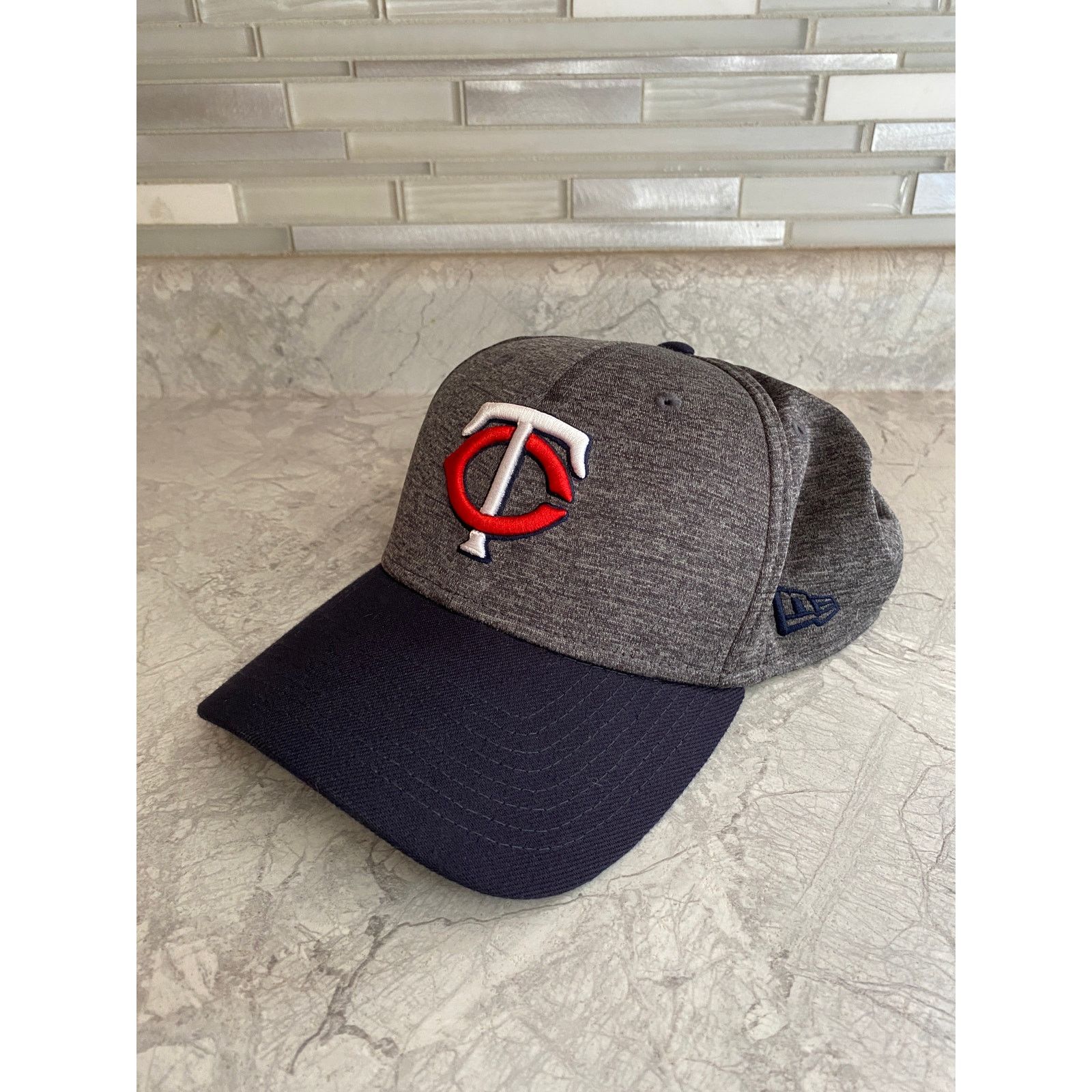 New Era Minnesota Twins Gray and Blue New Era Stretch Fit Hat M/L Size ONE SIZE - 1 Thumbnail