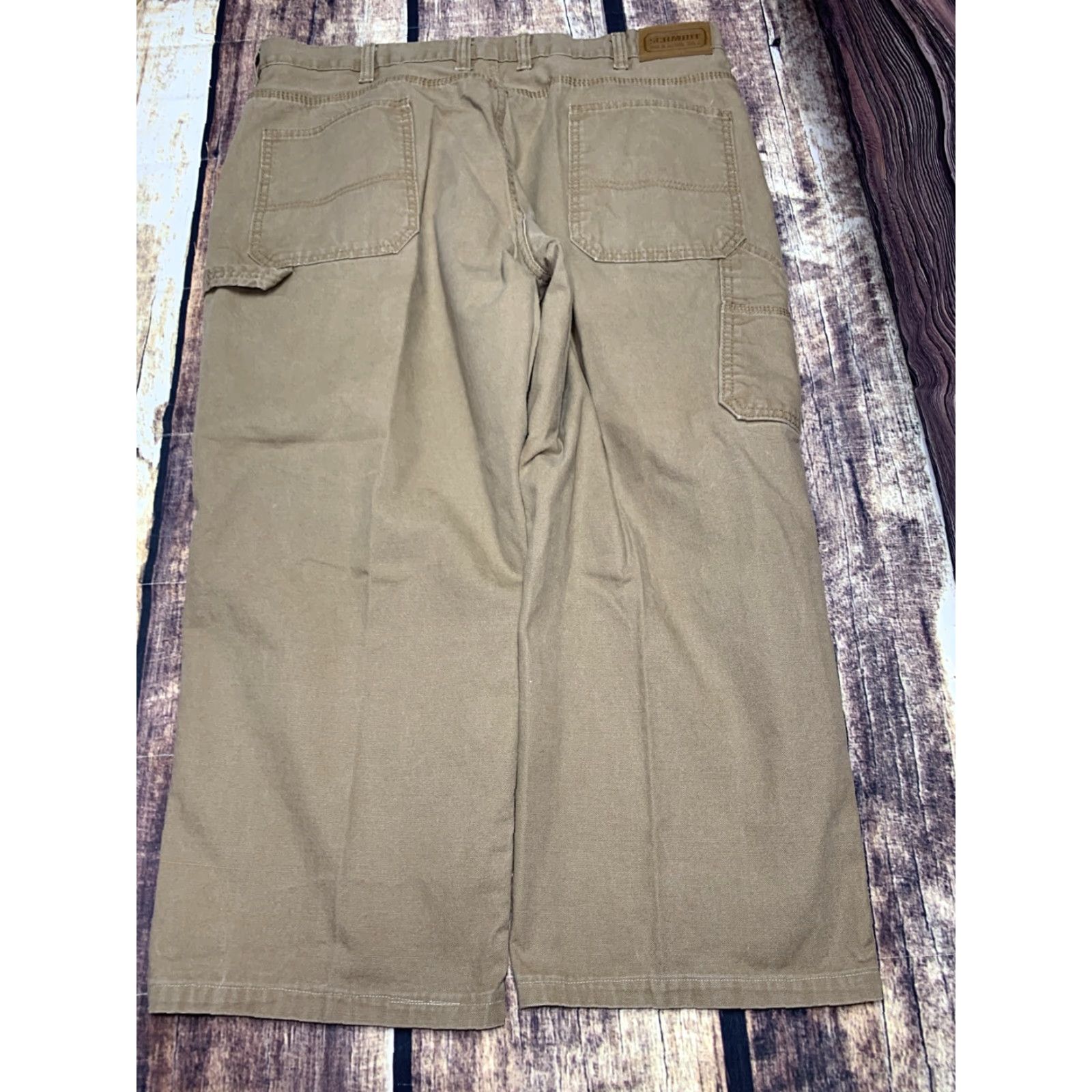 Vintage C.E. Schmidt Workwear Men Carpent er Canvas Light Brown Work Pants 42x25.5 Jeans Shirt? Size US 42 / EU 58 - 4 Thumbnail