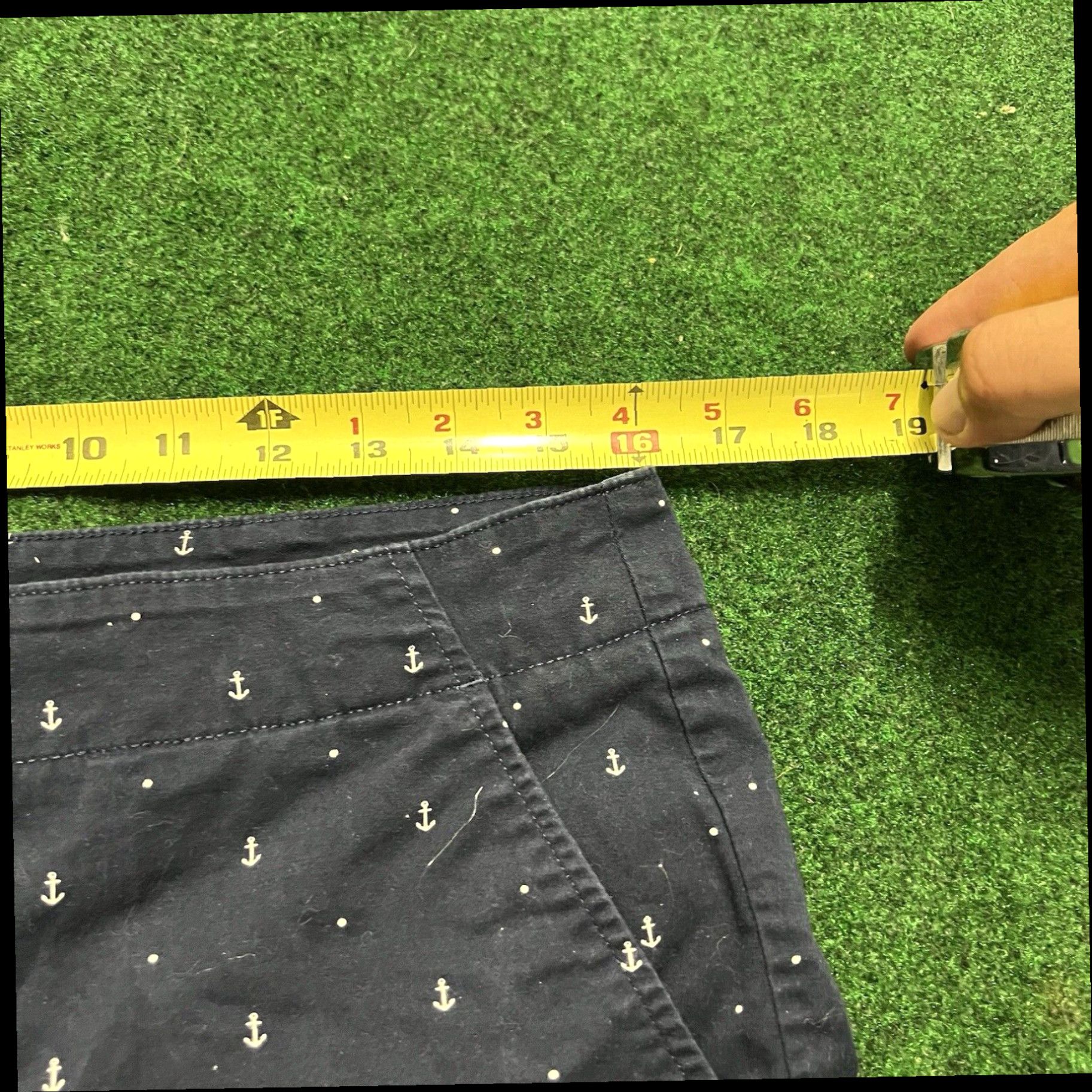Nautica Nautica Women's Comfort Tailored Stretch Cotton Shorts Navy White Anchors Sz 8 Size 30" / US 8 / IT 44 - 4 Thumbnail