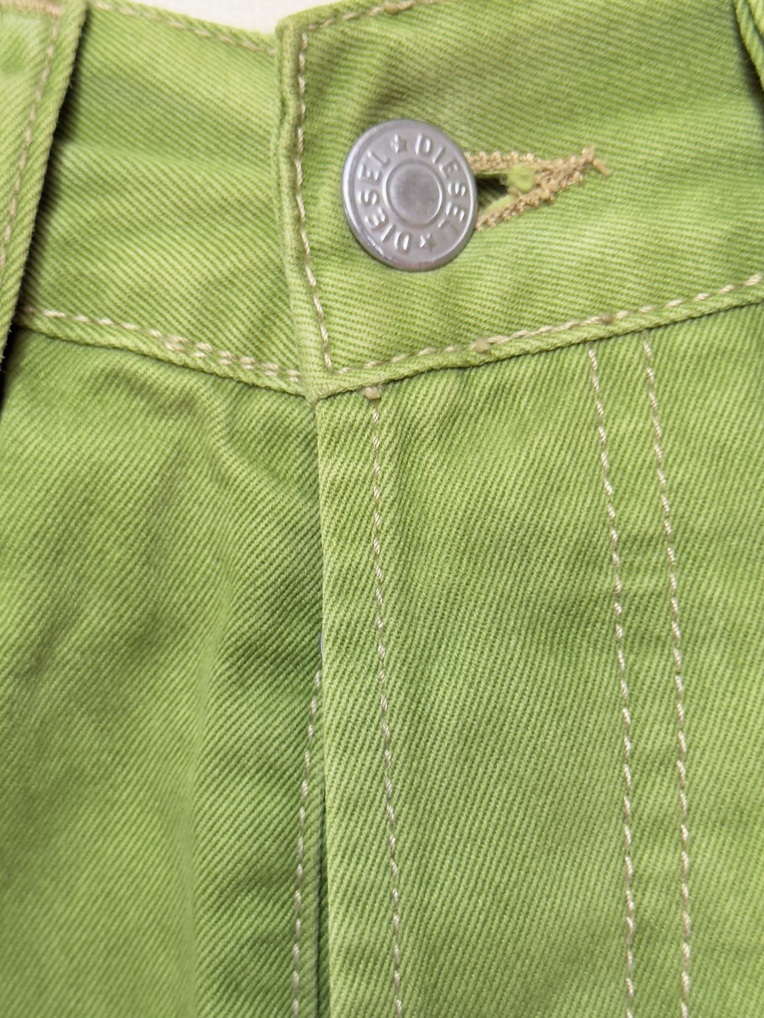 Diesel Vintage Diesel italy shorts denim jeans green Size US 29 - 5 Thumbnail