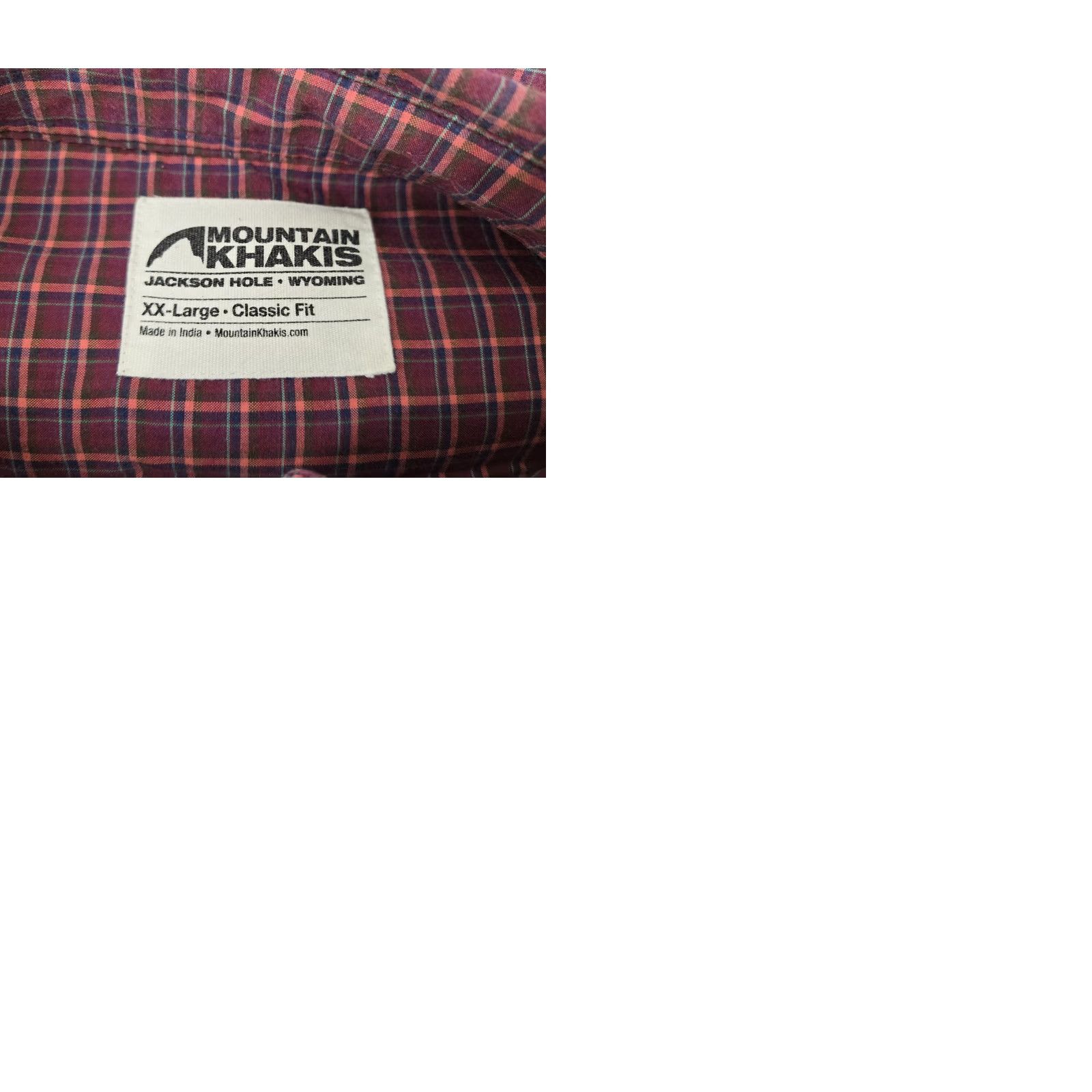 Mountain Khakis VINTAGE Mountain Khakis Long Sleeve Button Down Shirt Mens 2XL Maroon Plaid Check Flannel Button-Up Size US XXL / EU 58 / 5 - 9 Thumbnail