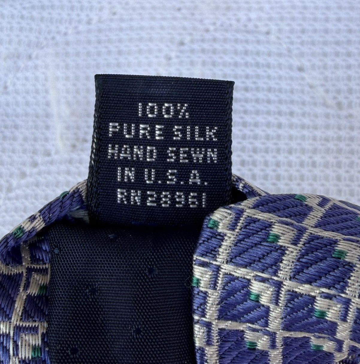 Burberry Burberry Tie Burberrys Vintage Blue JACQUARD NECKTIE Check Size ONE SIZE - 6 Thumbnail