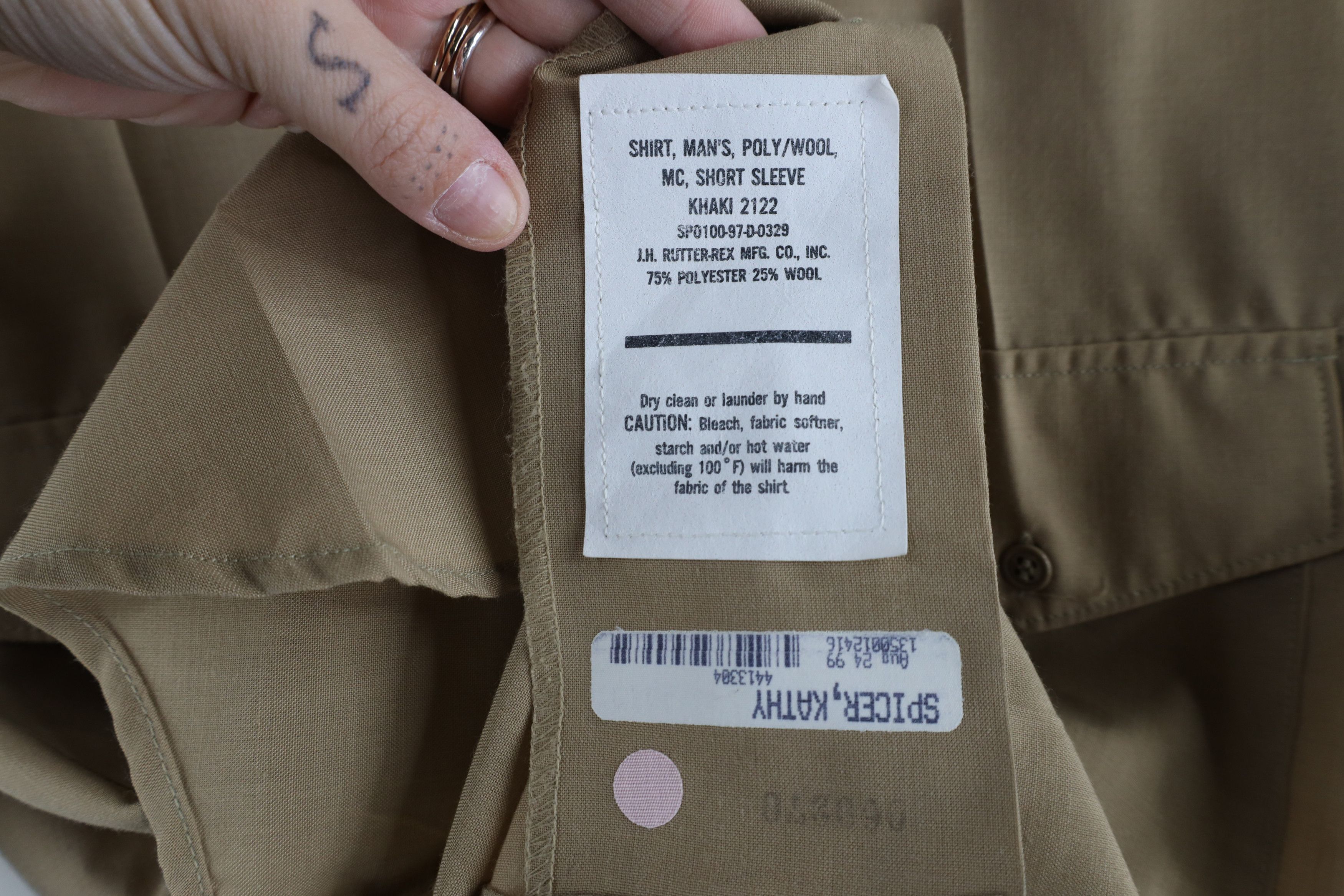 Vintage Vintage 90s Military Short Sleeve Field Button Shirt USA Size US M / EU 48-50 / 2 - 7 Thumbnail