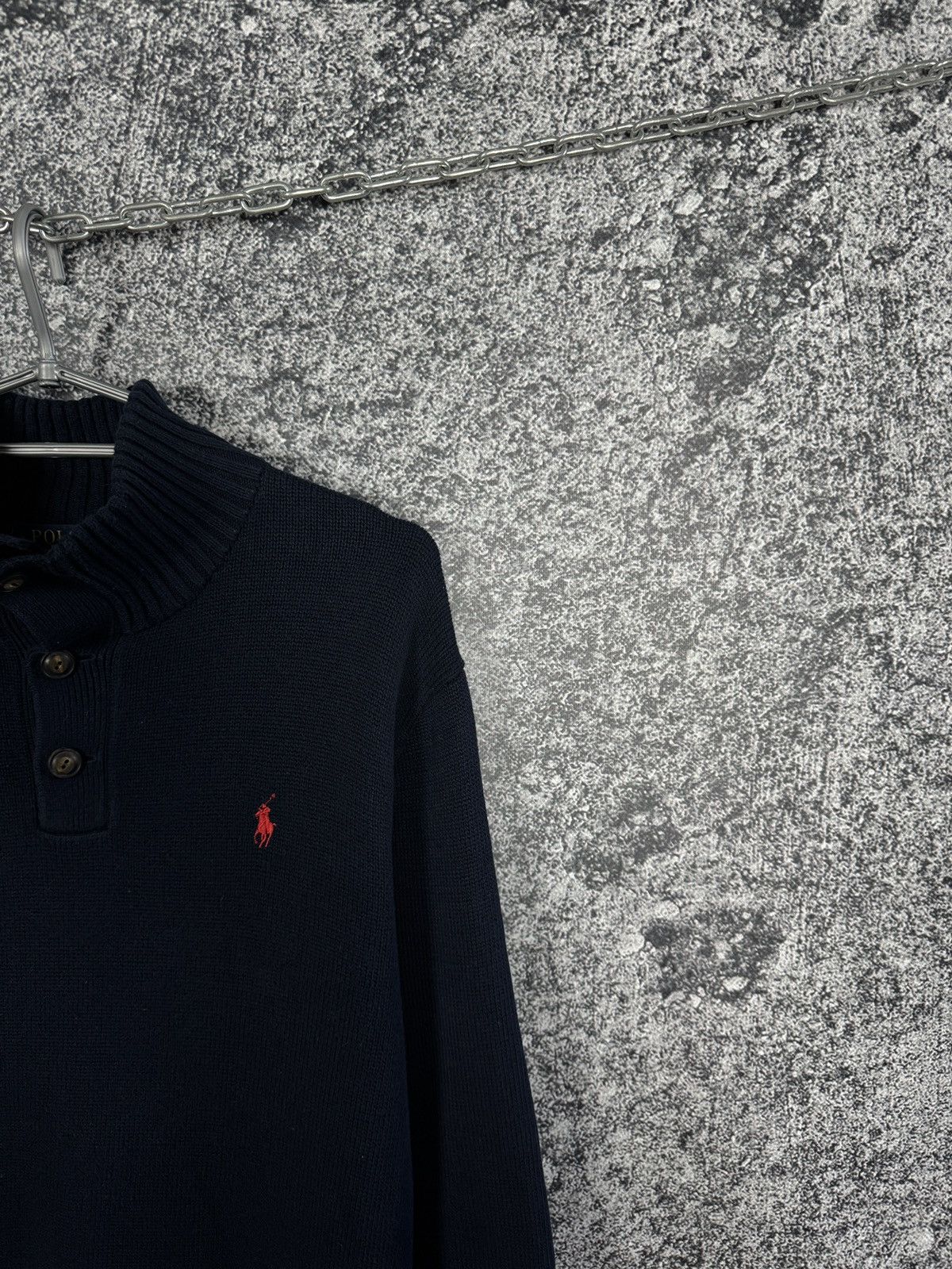 Polo Ralph Lauren Polo Ralph Lauren Knit Sweater 1/4 Button Collar Size L Size US L / EU 52-54 / 3 - 2 Thumbnail