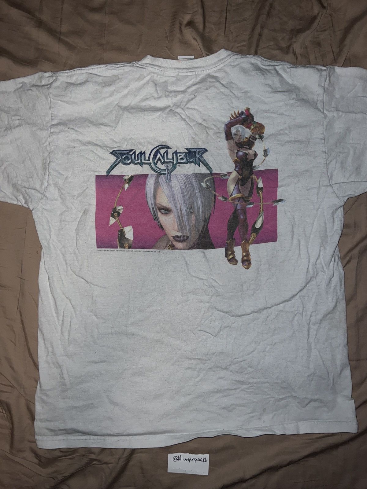 image of Vintage Soul Calibur 2 Promotional Shortsleeve in White, Men's (Size XL)