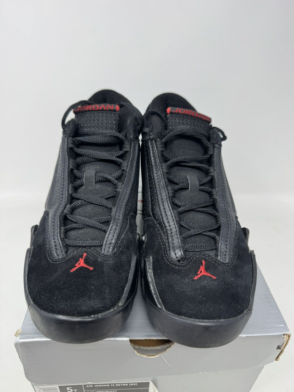 Jordan Brand Nike Air Jordan 14 Retro Gs Last Shot 2005 Size US 5 / EU 37 - 4 Thumbnail