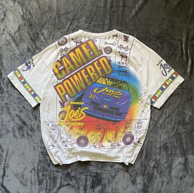NASCAR 1994 RARE KING HUT “CAMEL POWERED” NASCAR AOP Size US XL / EU 56 / 4 - 2 Thumbnail