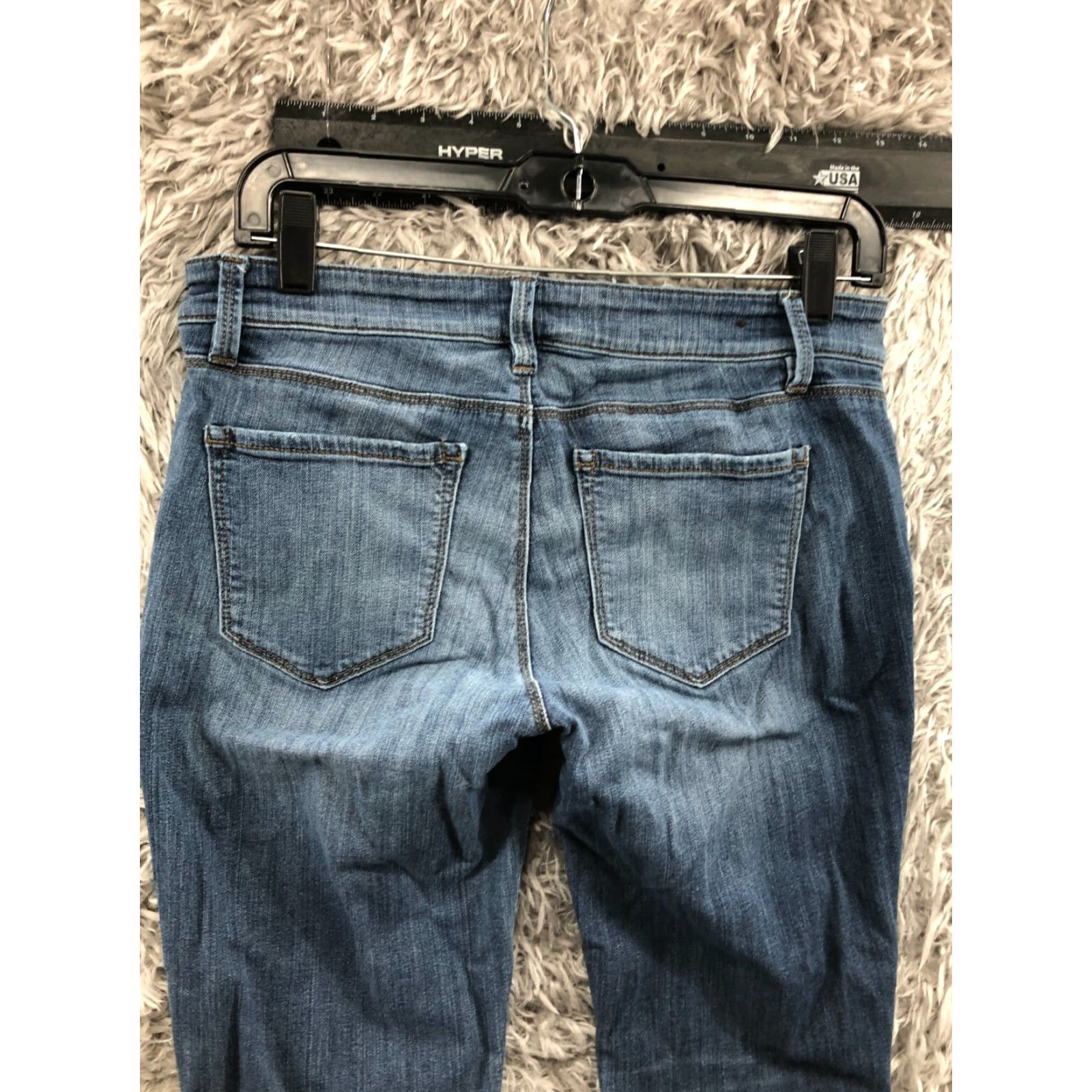 Ann Taylor Ann Taylor Slim Boyfriend Jeans Womens 2 Medium Blue Denim 5-Pocket Style Regular Slim Size 26" / US 2 / IT 38 - 7 Thumbnail