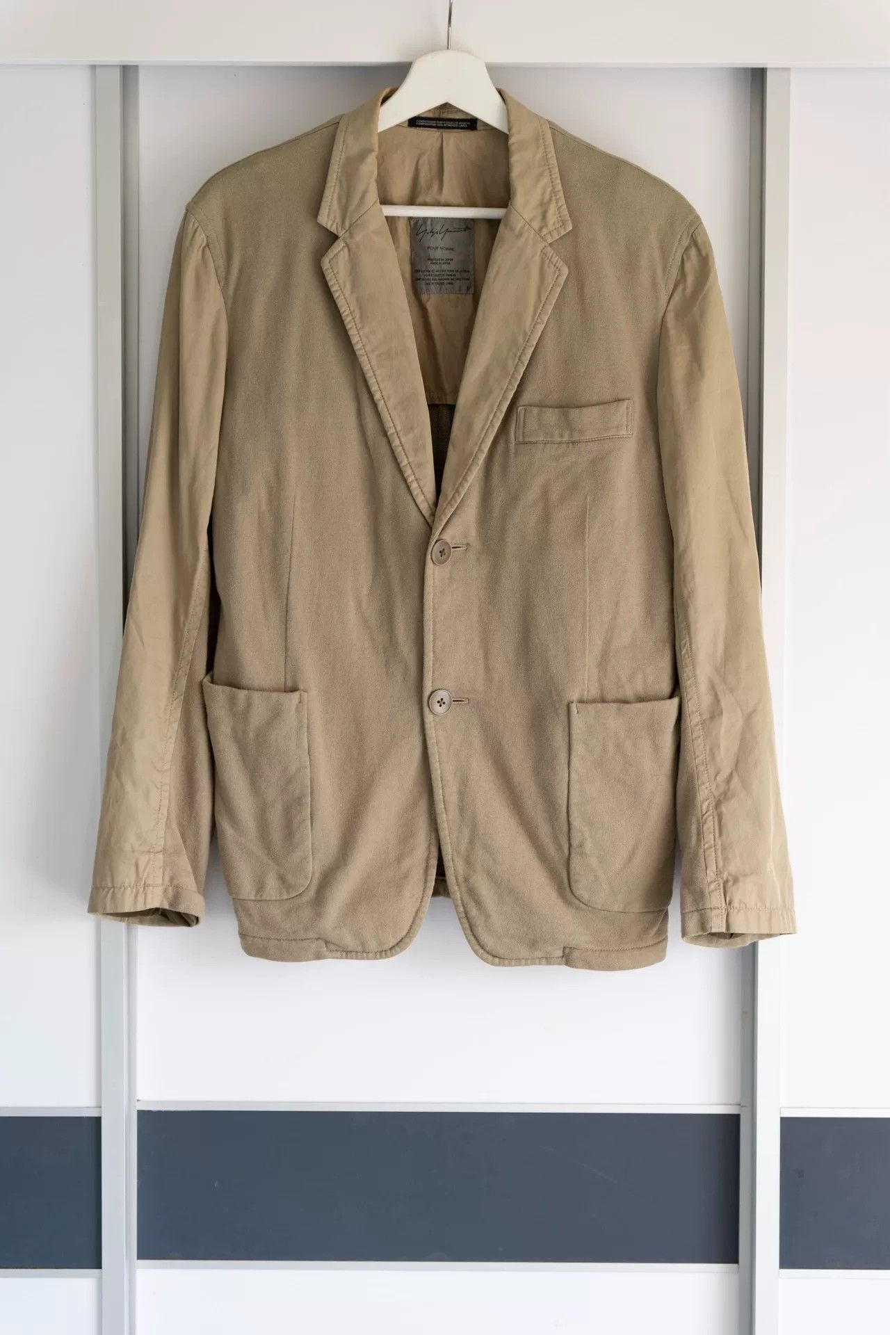 Yohji Yamamoto Yohji Yamamoto Khaki Suit Jacket Size US S / EU 44-46 / 1 - 1 Thumbnail