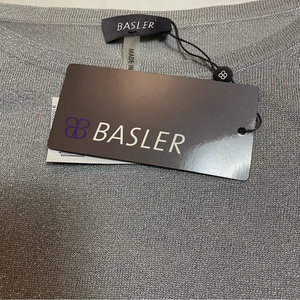 Other NWT New Basler Metallic Sparkle Viscose Knit 3/4 Sleeve Top Size 3XL / US 20-22 - 9 Thumbnail