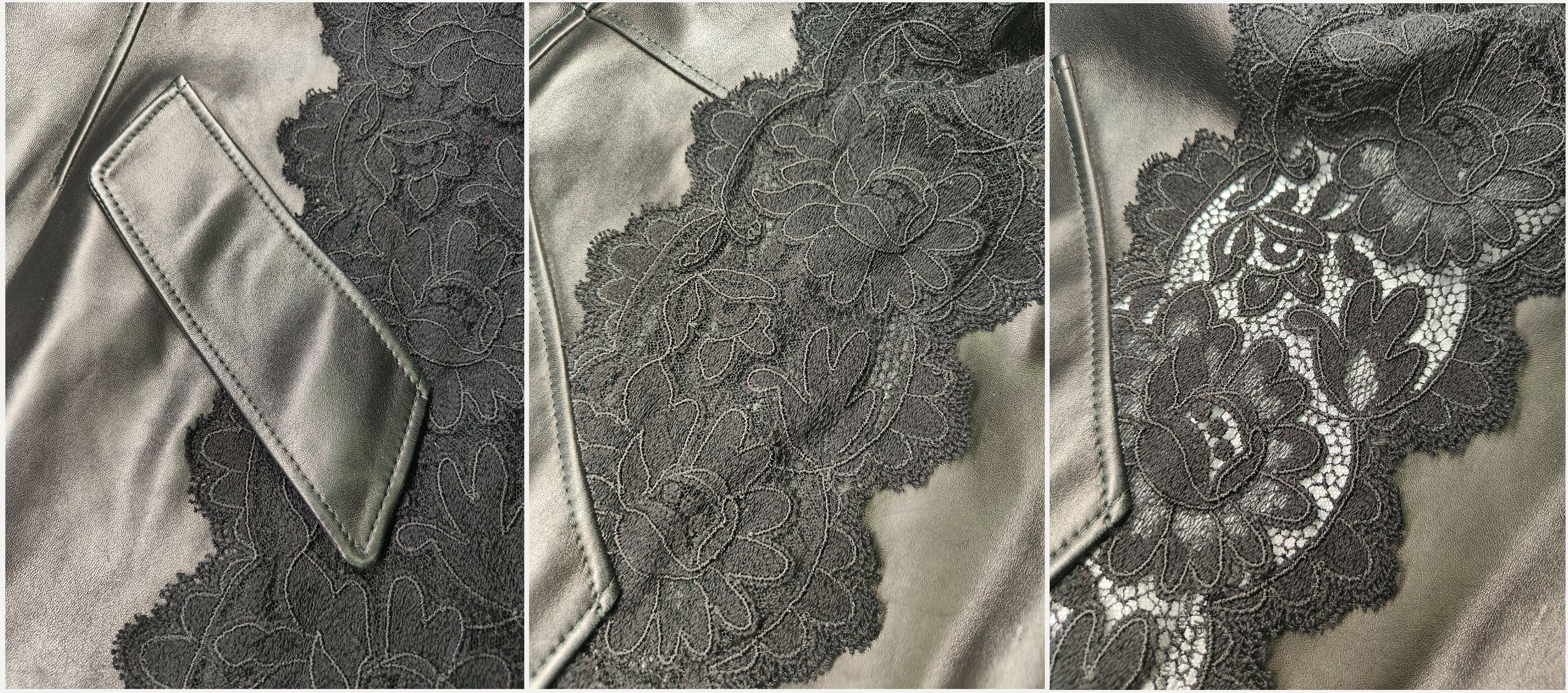 Alexander McQueen ALEXANDER McQUEEN_ S/S 2020 _ LACE _ LAMB LEATHER BLAZER Size S / US 4 / IT 40 - 7 Thumbnail