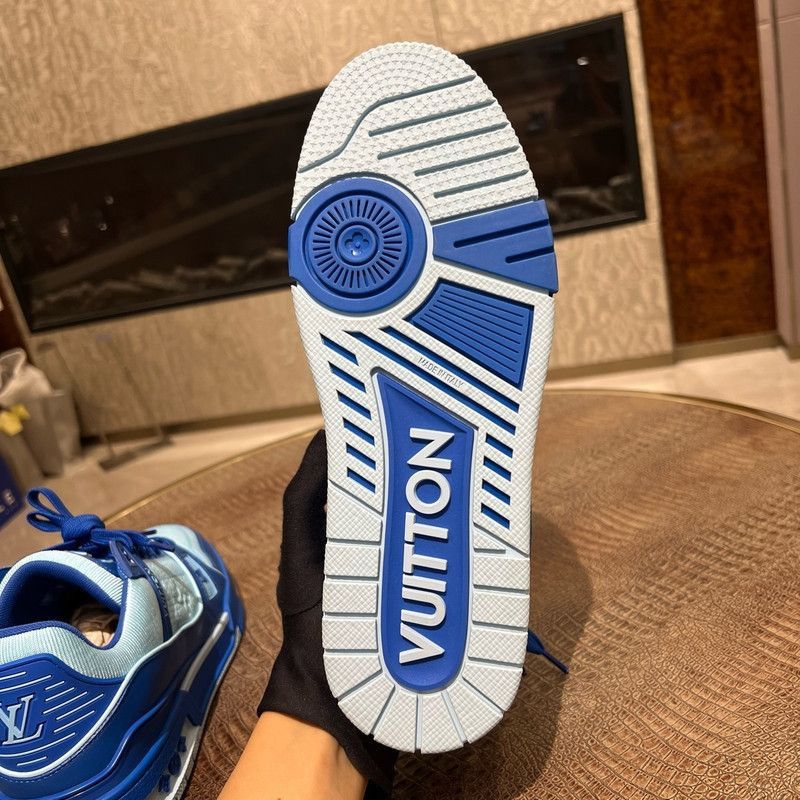 Louis Vuitton Louis Vuitton Trainer Blue Casual Sneakers for Men -2508 Size US 8.5 / EU 41-42 - 2 Thumbnail
