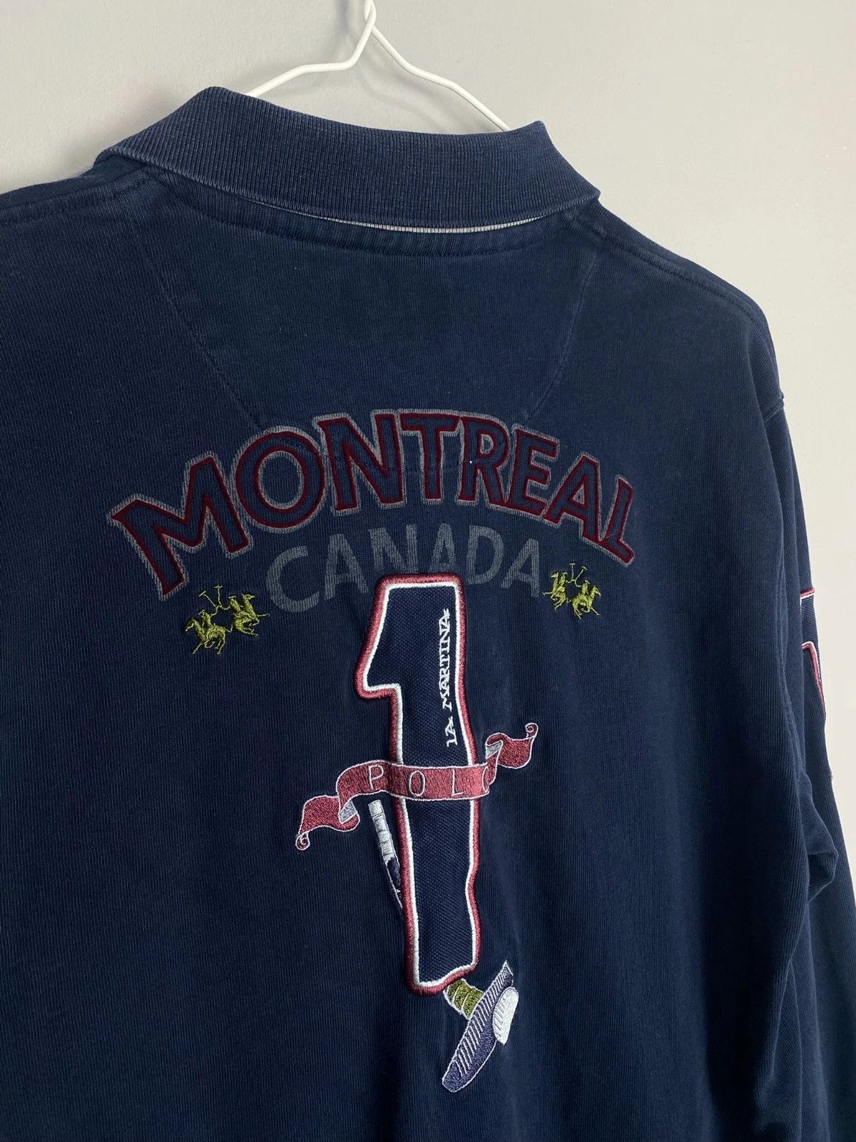 La Martina La Martina Montreal Canada Longsleeve Polo Rugby Shirt Size US L / EU 52-54 / 3 - 4 Thumbnail