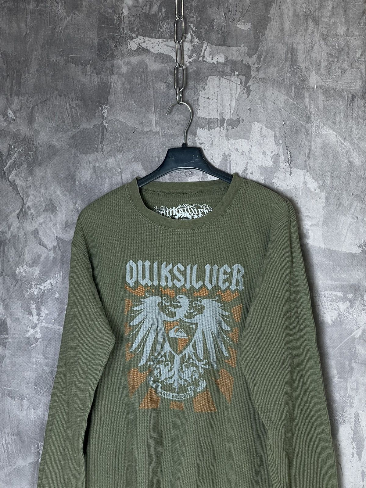 Affliction × Quiksilver × Vintage Vintage Quicksilver Y2K Affliction Style Skulls Long Sleeve Size XL / US 12-14 / IT 48-50 - 2 Thumbnail