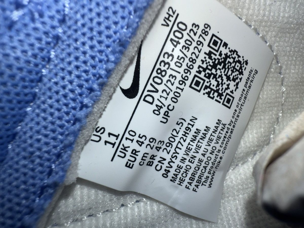Nike Nike Dunk Low Retro University Blue White Size 11 Men Size US 11 / EU 44 - 5 Thumbnail