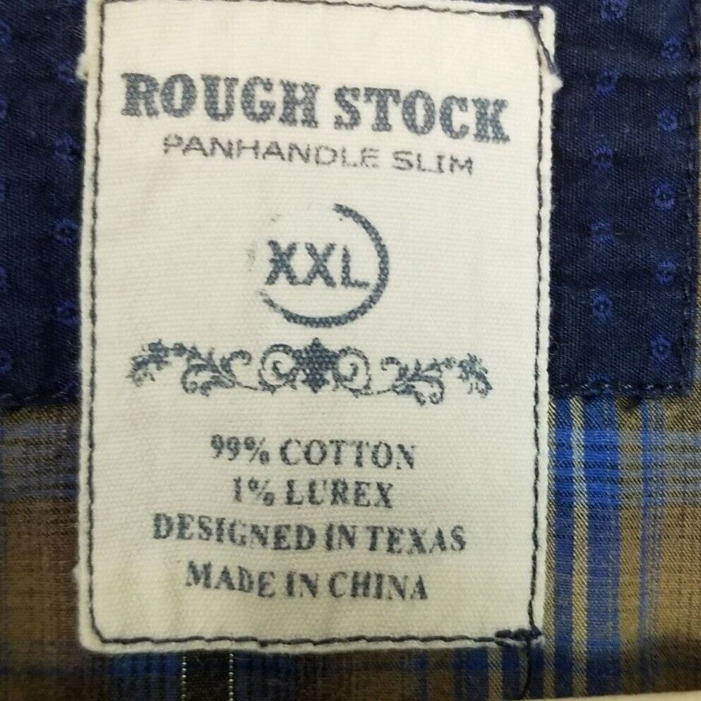 Panhandle Slim Panhandle Slim X Rough Stock Mens Plaid Western Shirt Sz XXL Size US XXL / EU 58 / 5 - 6 Thumbnail