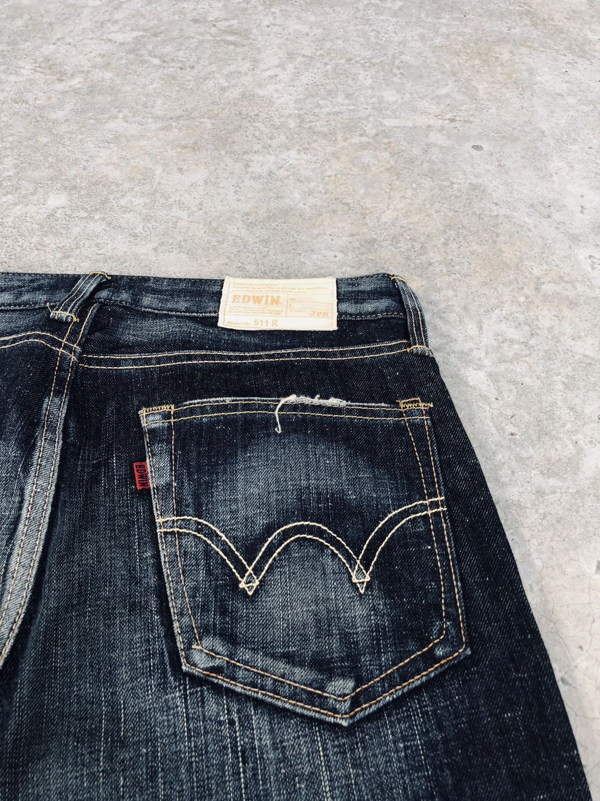 If Six Was Nine Japanese Edwin 511 R Flared Jeans Distressed Jeans Size US 31 - 14 Thumbnail