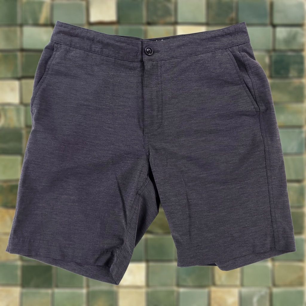 Faherty Faherty All Day Shorts Gray Zip 9 Inseam Mens 34 (34 Actual) Size US 34 / EU 50 - 1 Thumbnail