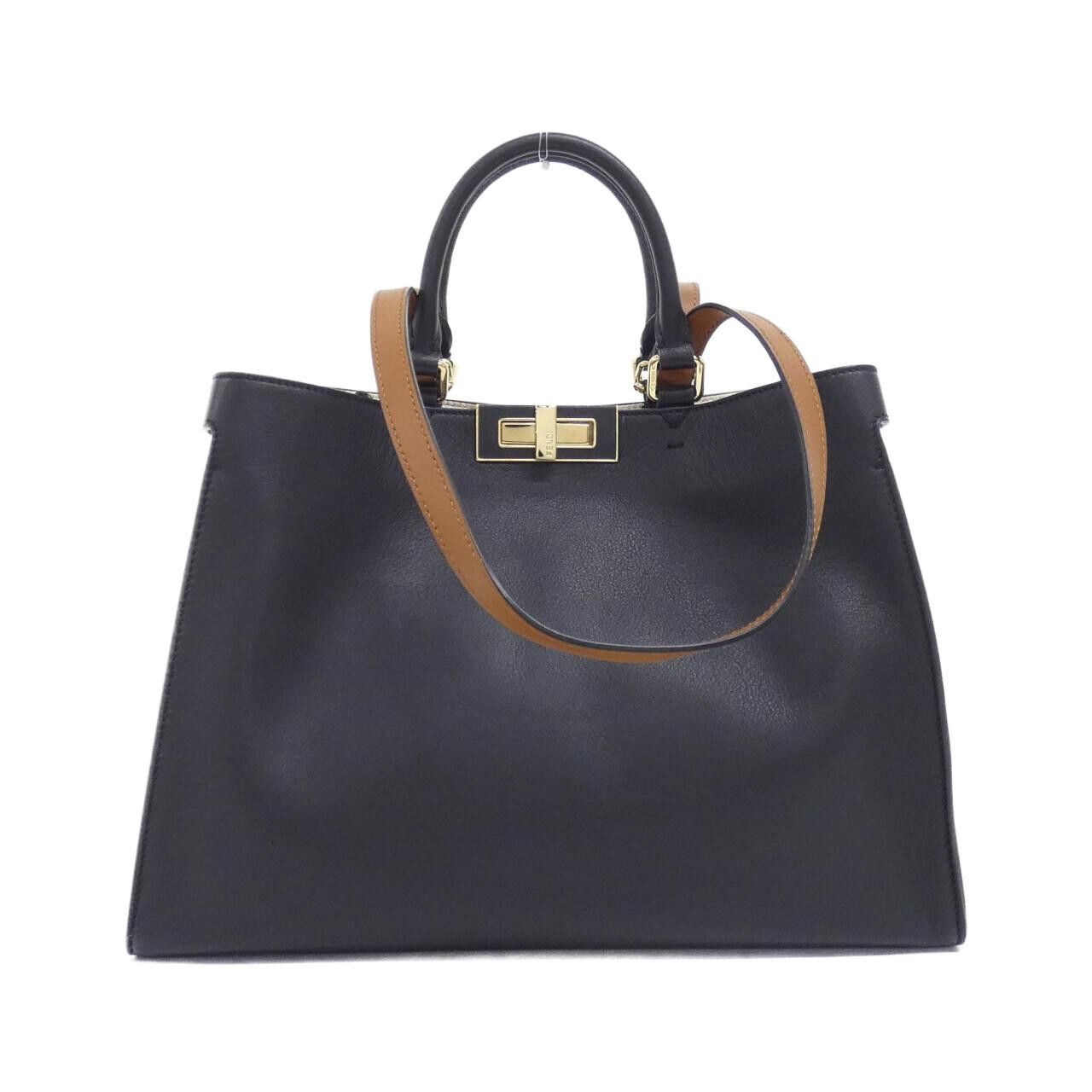 Fendi Fendi Fendi Peekaboo X Tote Calf Leather Handbag Leather Tote Bag 8BH377 ABHS DUTY FREE for USA Size ONE SIZE - 1 Thumbnail
