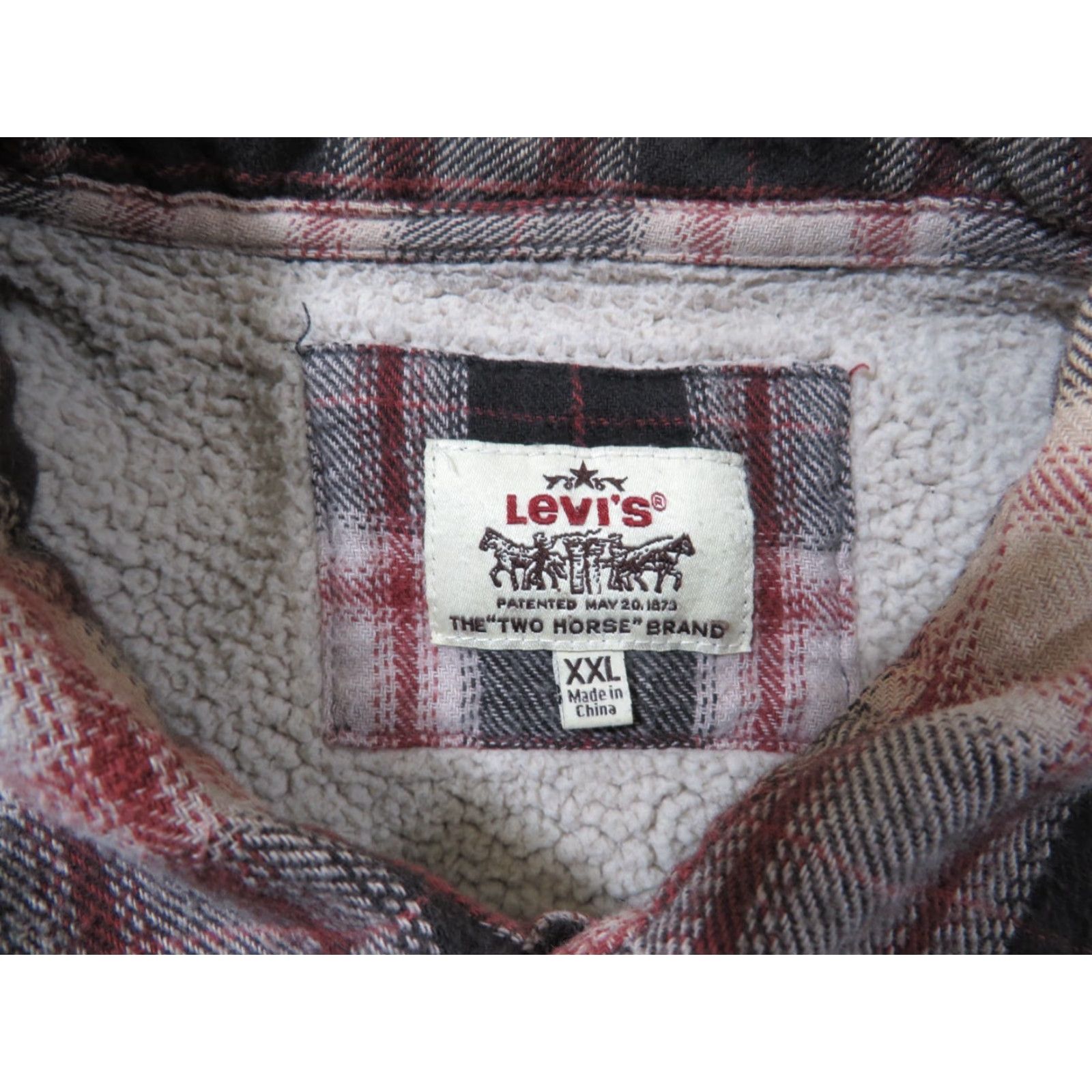 Levi's VINTAGE Levis Two Horse Brand Fleece Lined Flannel Shirt Jacket Mens XXL Plaid Size US XXL / EU 58 / 5 - 4 Thumbnail