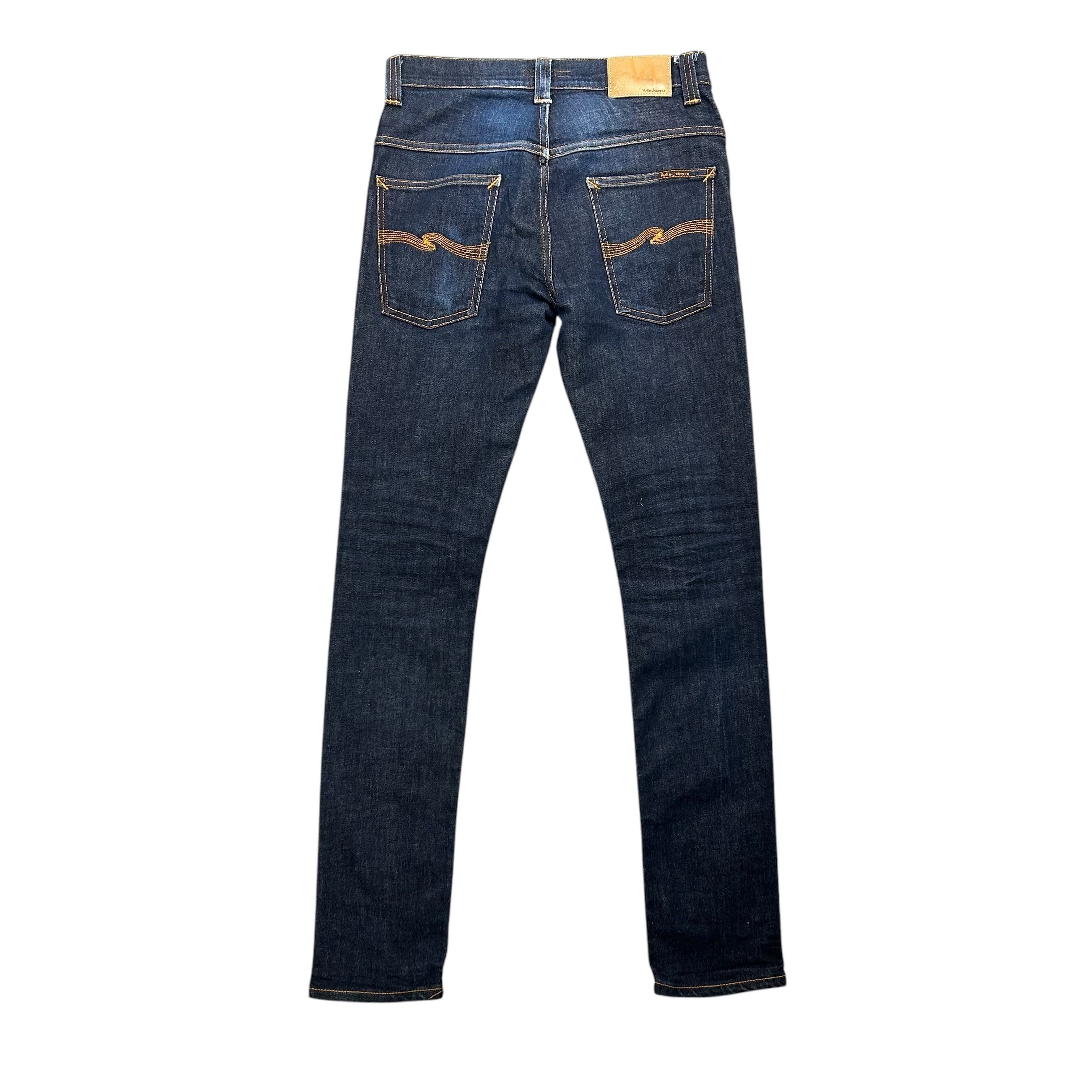 Nudie Jeans Nudie Jeans Tape Ted Org 16 Dips Dry Blue Denim Jeans W31L34 Size US 31 - 2 Thumbnail