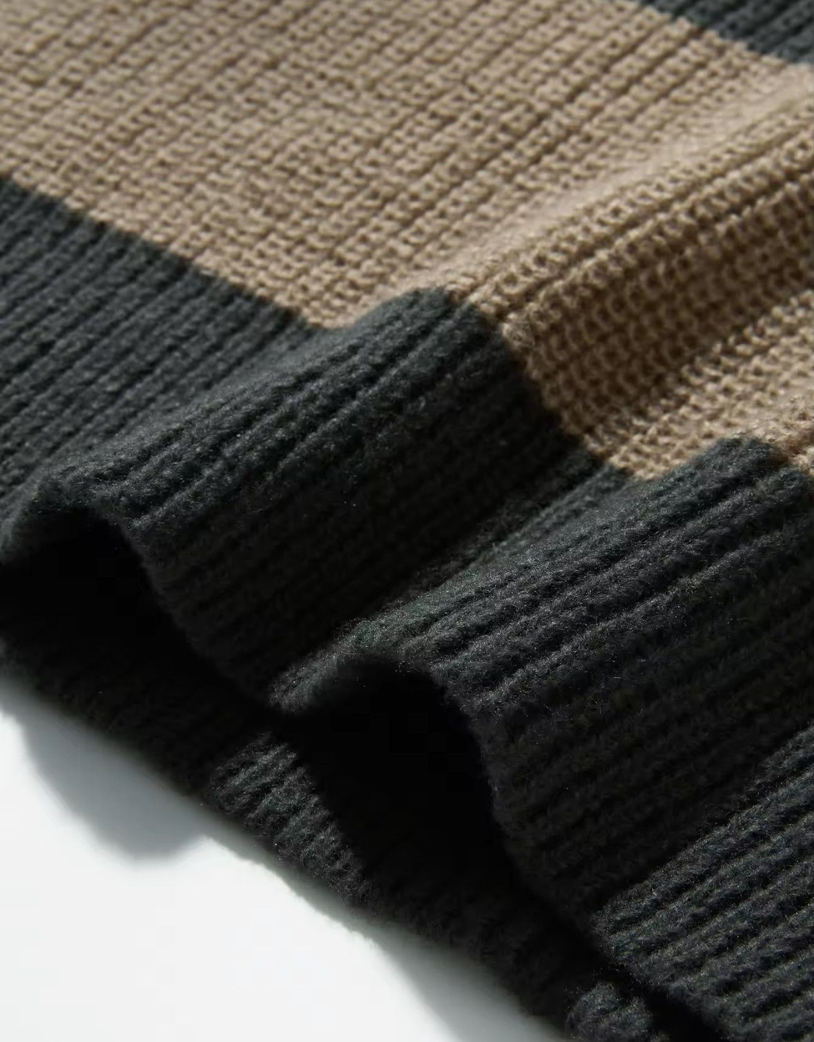 Japanese Brand Versatile Striped Sweater Jacquard Knitted Sweatshirt Size US S / EU 44-46 / 1 - 4 Thumbnail