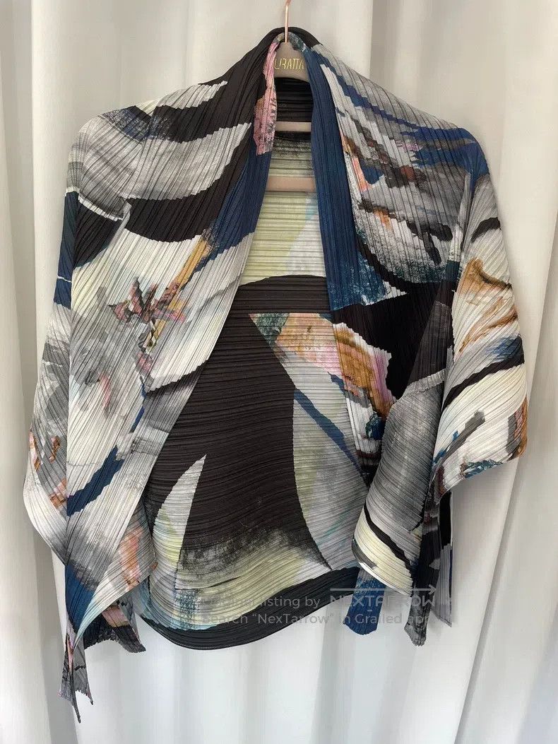 Issey Miyake Issey Miyake Ink Wash Coat Size L / US 10 / IT 46 - 2 Thumbnail