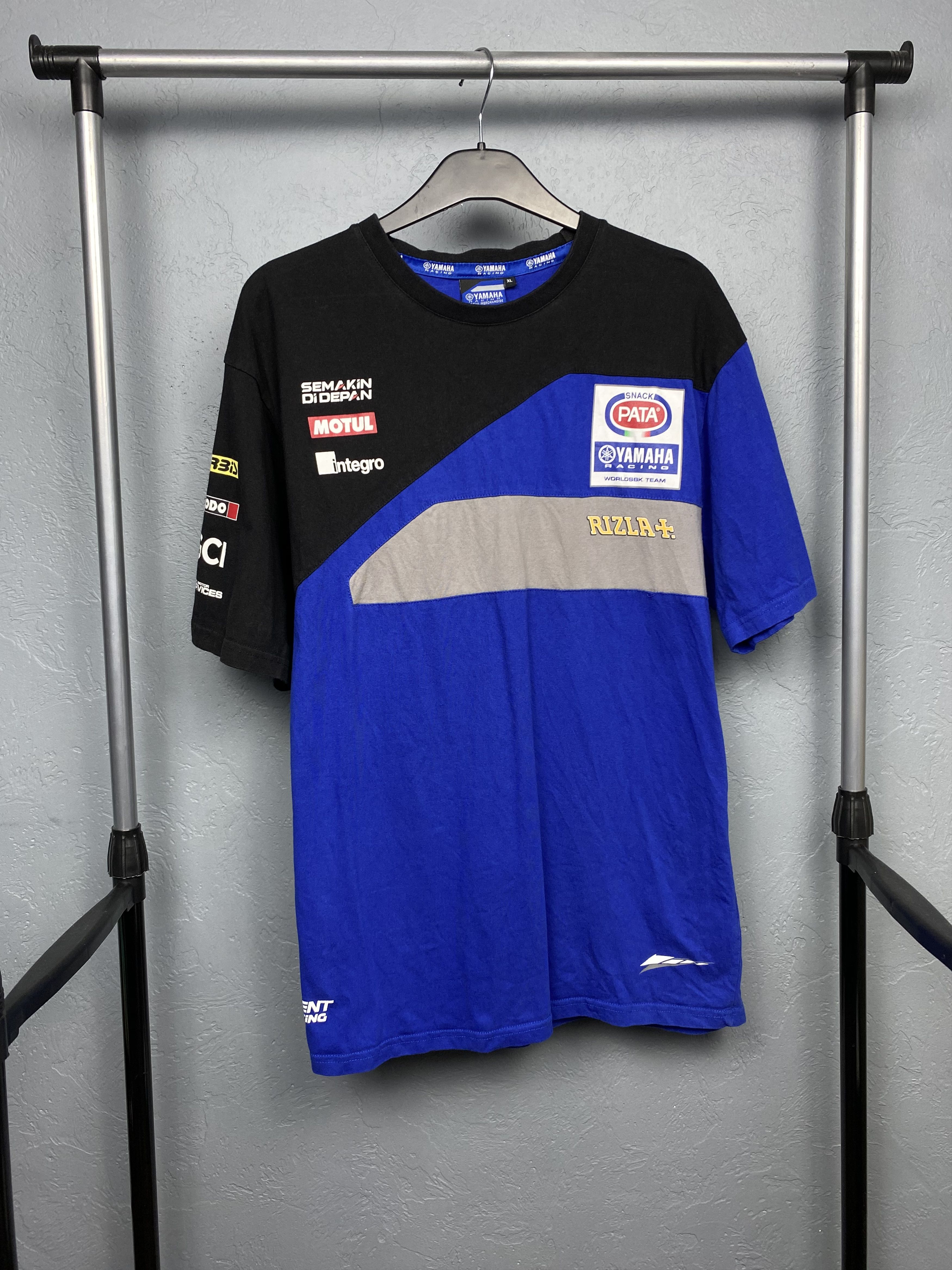 Japanese Brand Yamaha Racing Team Vintage Mens Crew Neck T-Shirt Size US XL / EU 56 / 4 - 1 Thumbnail