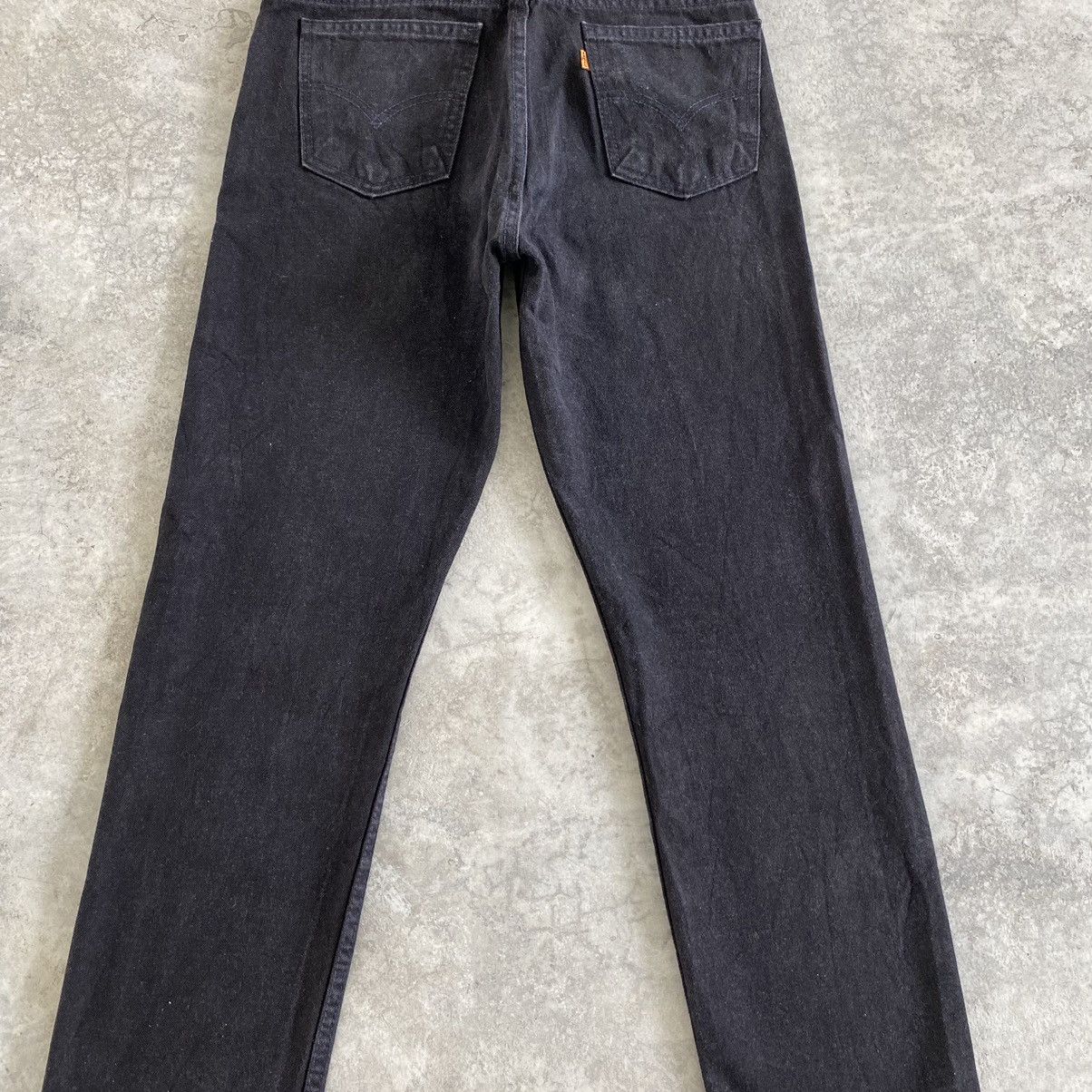 Levi's VTG 1995 Levis 505 Orange Tab Straight Leg Black Denim Size US 31 - 17 Thumbnail