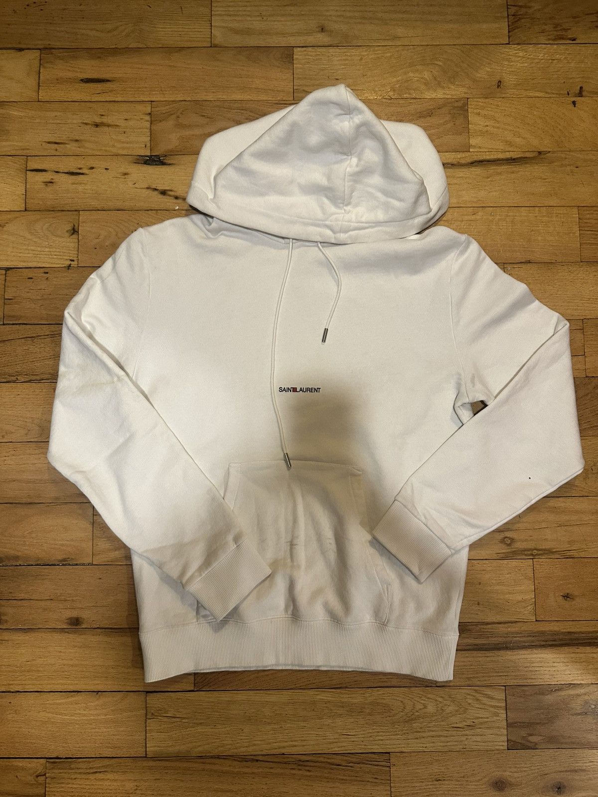Saint Laurent Paris Saint Laurent Minimal Logo Hoodie Size US XS / EU 42 / 0 - 1 Thumbnail