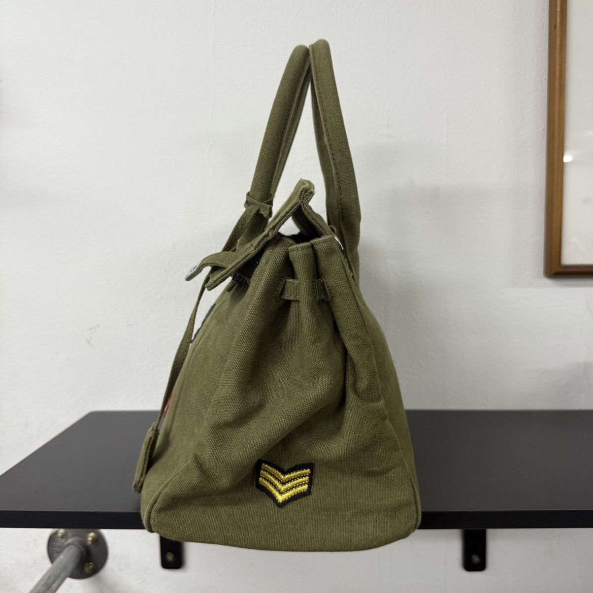 Handmade Limited Crafted Birkin Bag Canvas Custom Hermes Readymade Size ONE SIZE - 9 Thumbnail