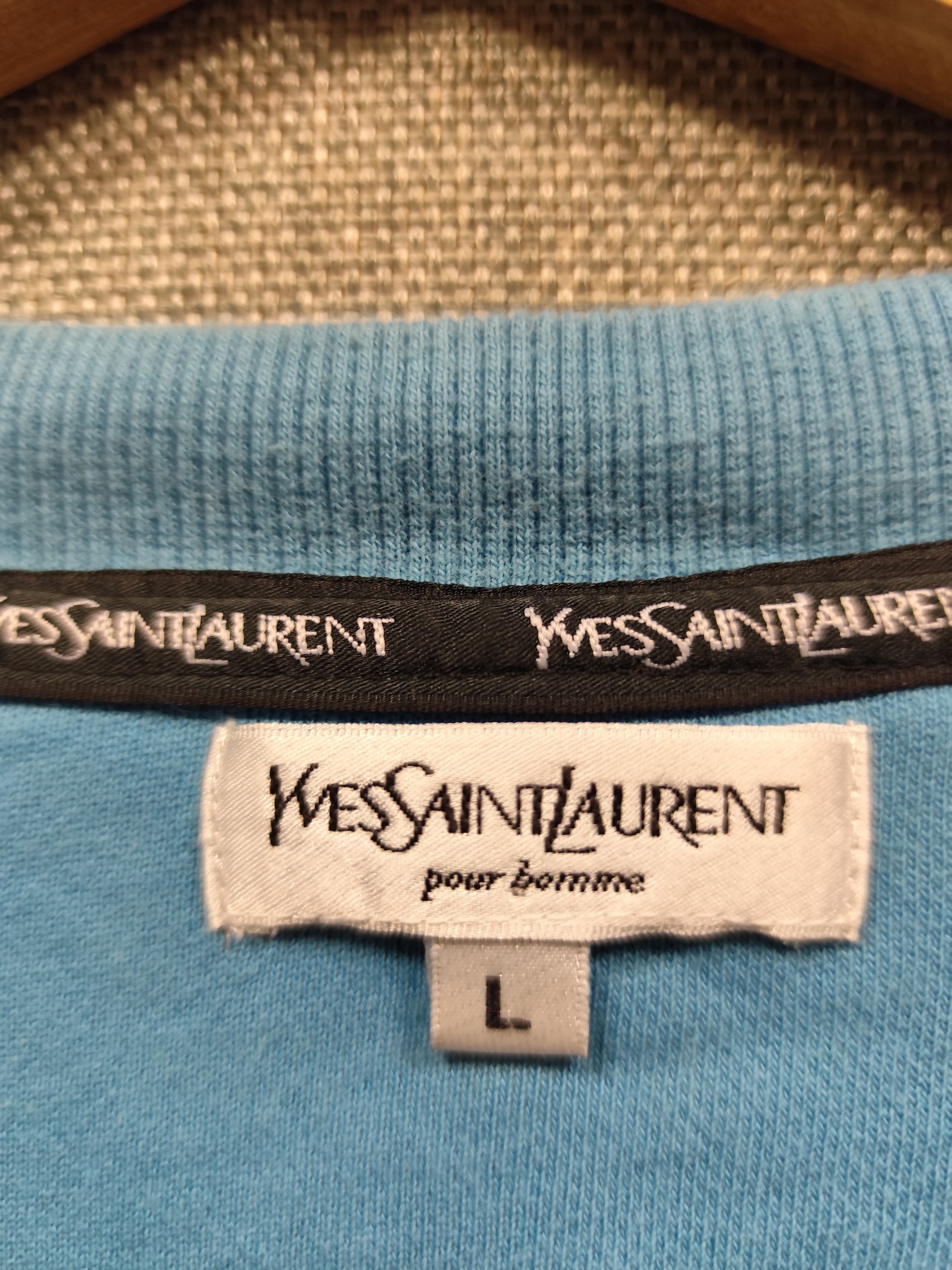 Yves Saint Laurent Vintage Sweatshirt Yves Saint Laurent Spell Out Size US L / EU 52-54 / 3 - 7 Thumbnail