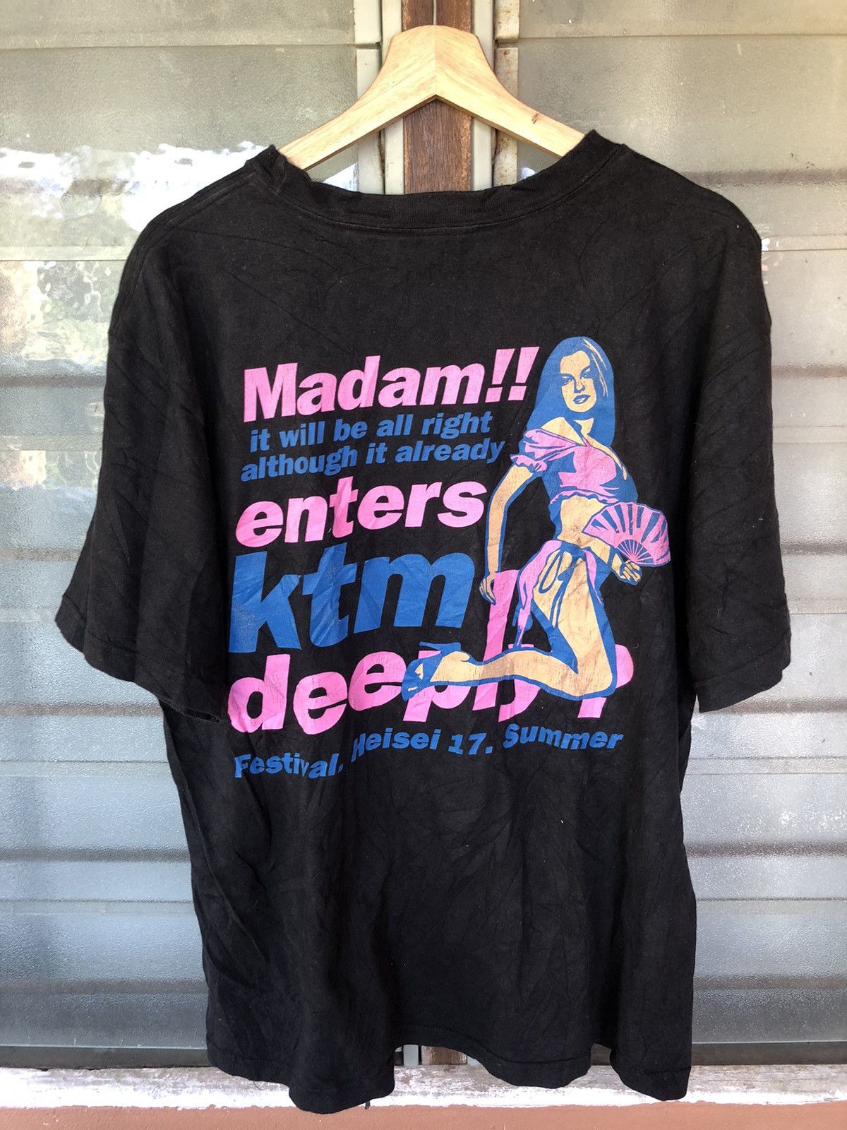 Japanese Brand Vintage KTM Madam Big Photo Shirt Tee Size US L / EU 52-54 / 3 - 1 Thumbnail