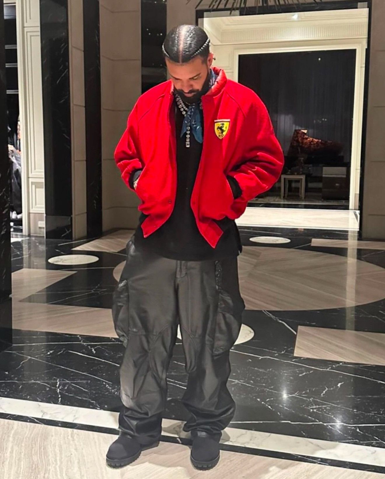 Ferrari Vintage Ferrari Official Bomber Jacket – Red Size US L / EU 52-54 / 3 - 6 Thumbnail